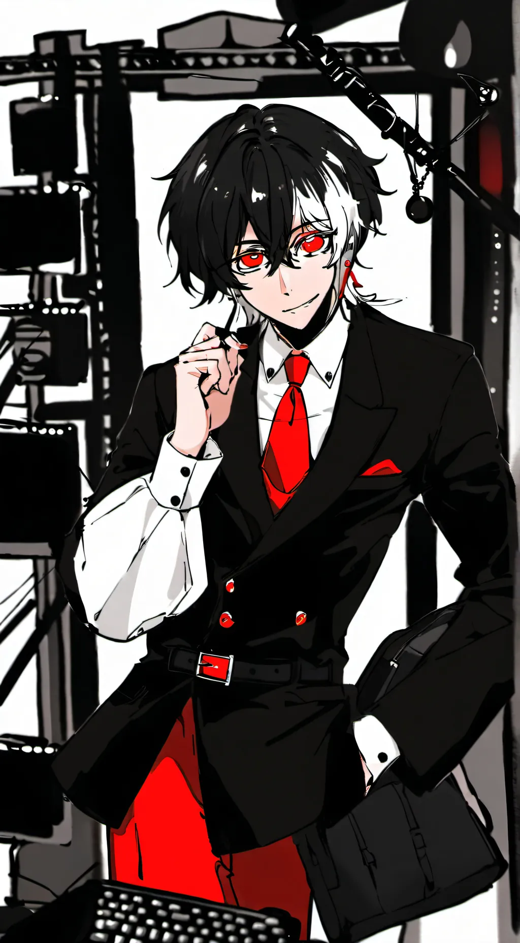 ai character: nich michinichi background