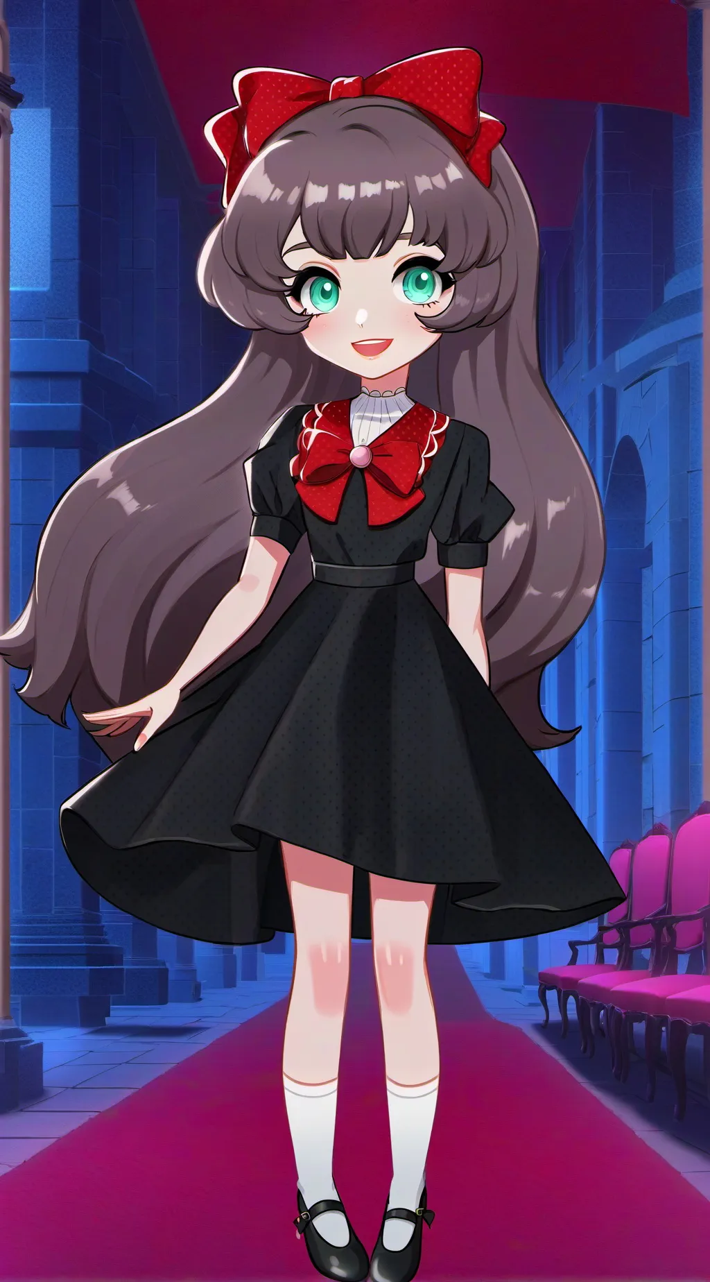 ai character: violet  background