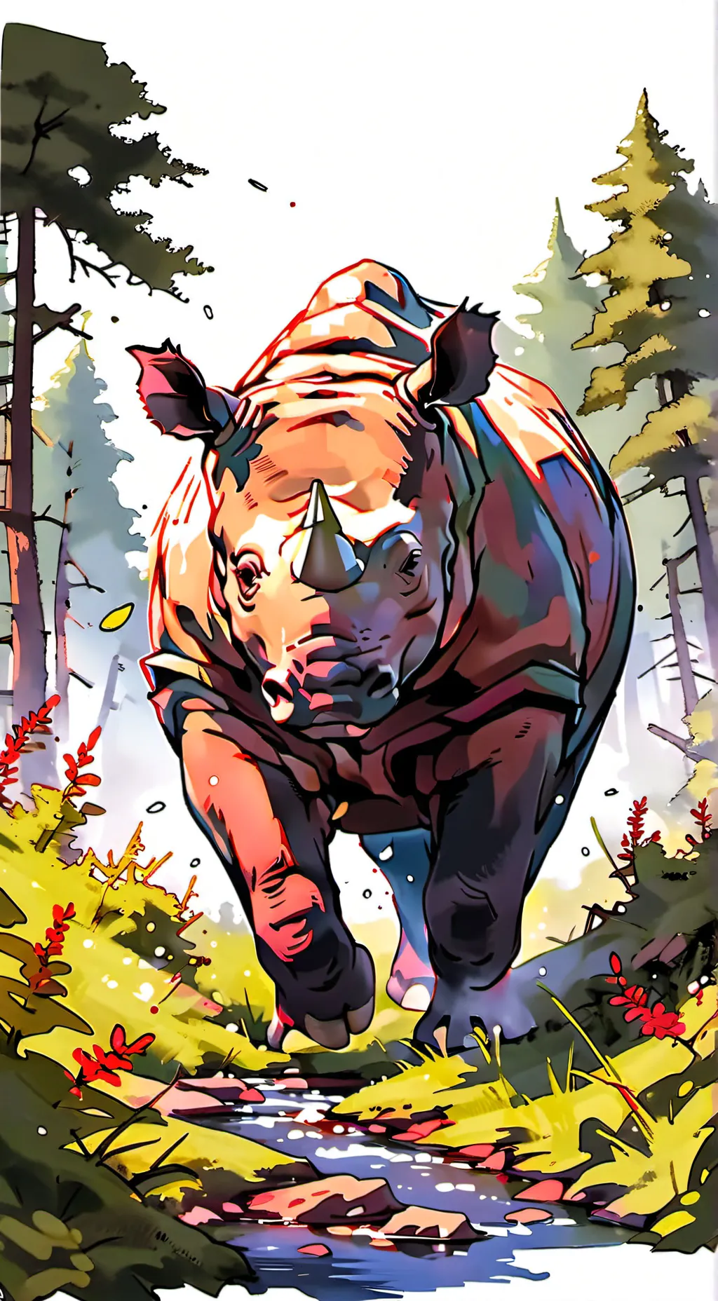 ai character: rino background