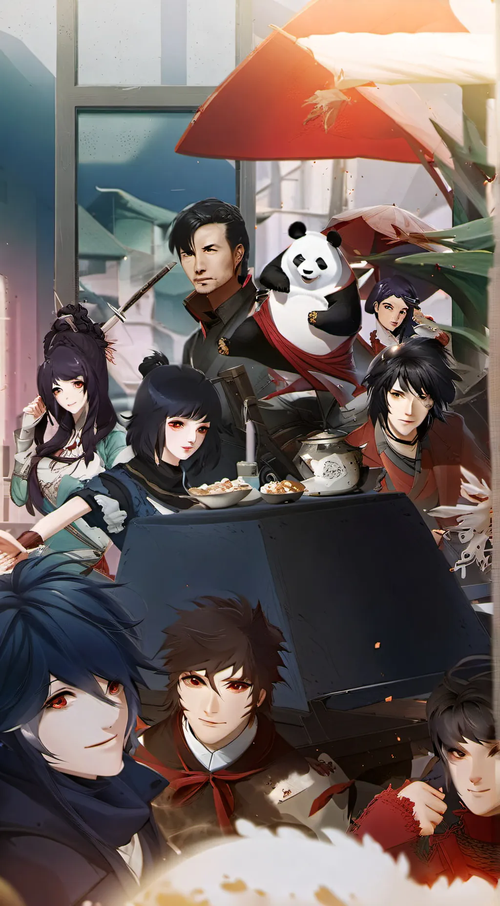 ai character: jjk sleepovers  background