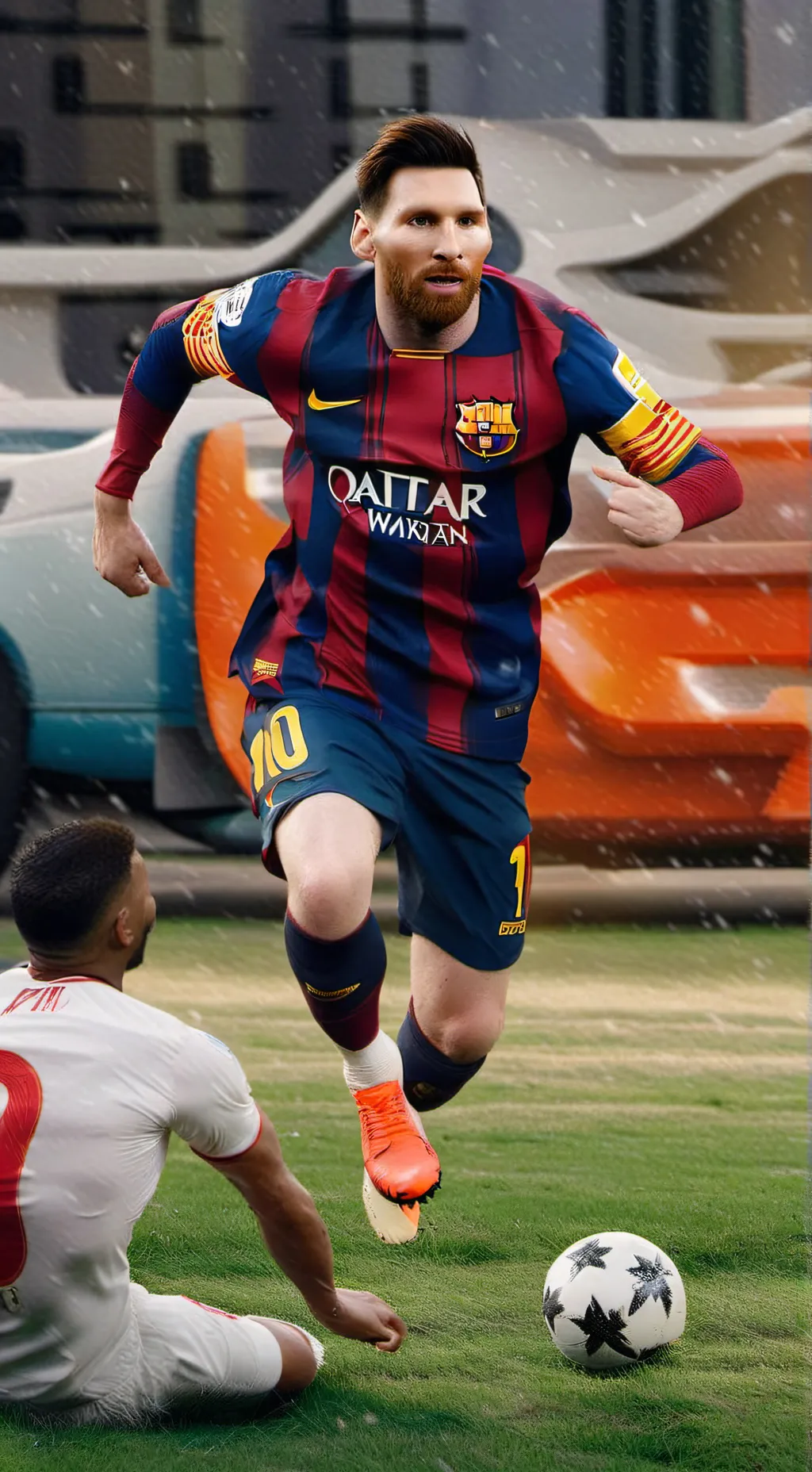 ai character: Messi  background