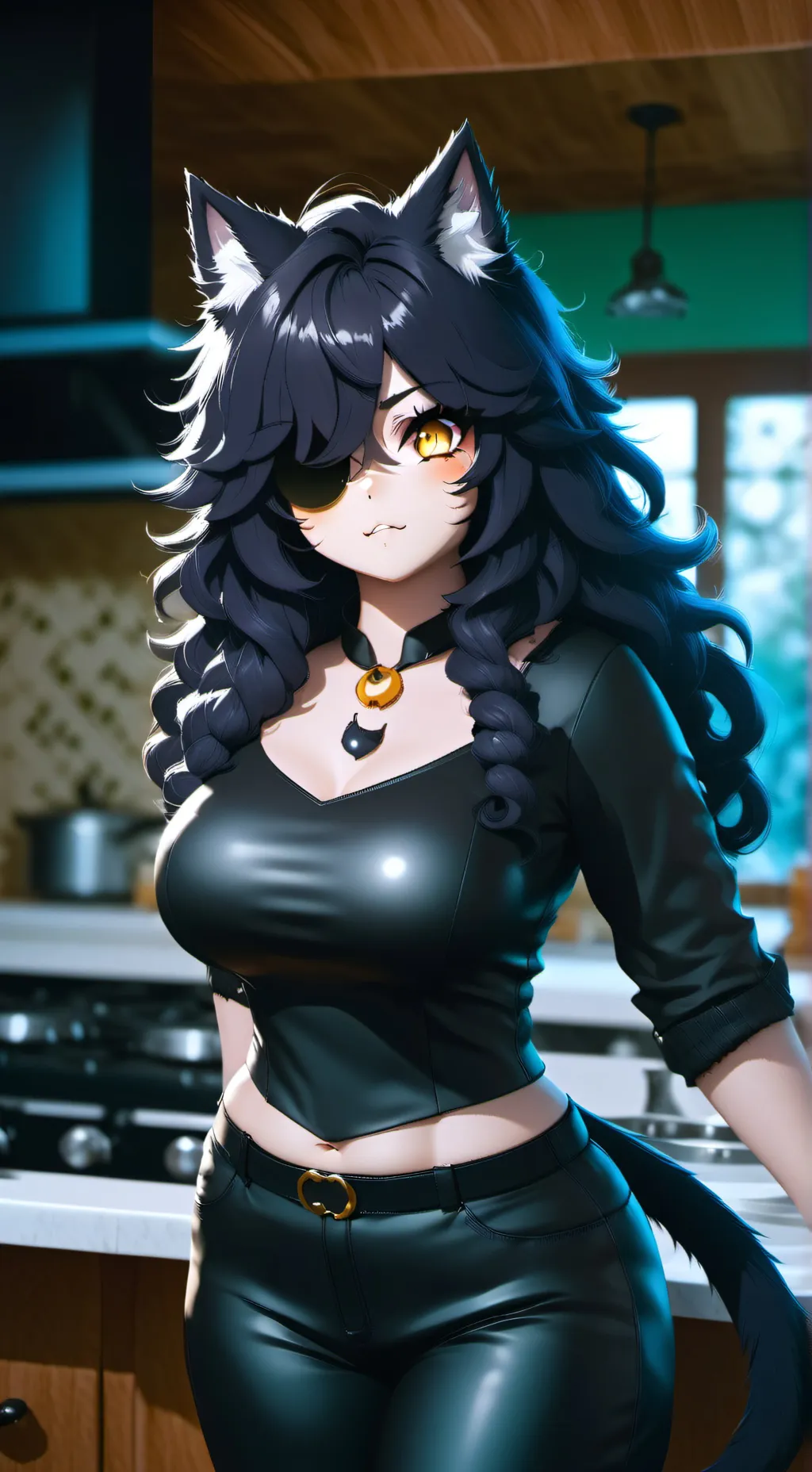 ai character: Luna background