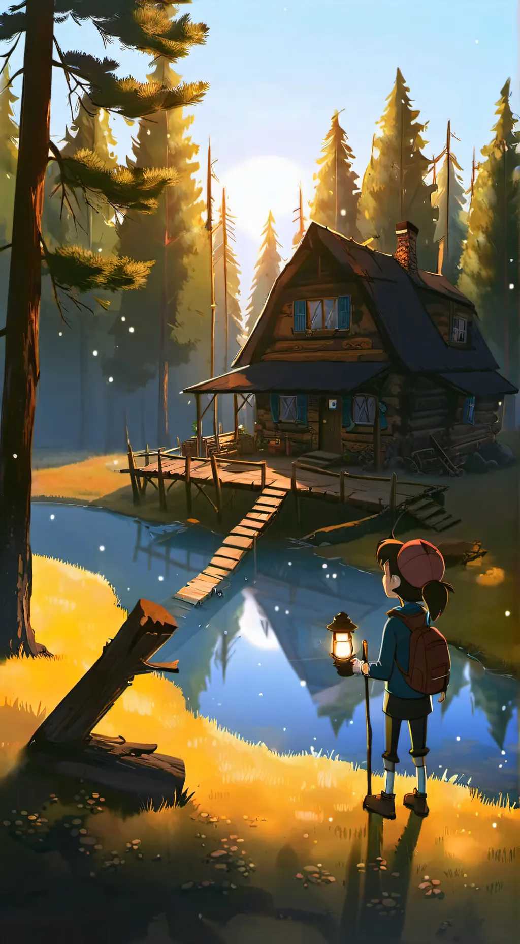 ai character: I'm back background