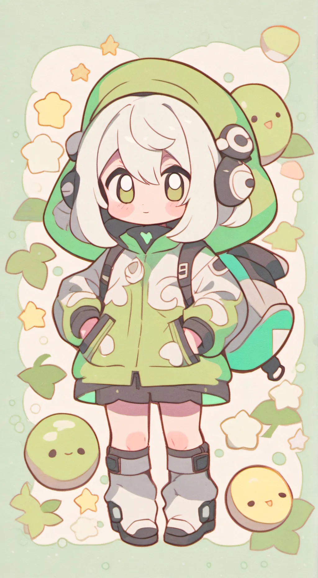 ai character: moonshell background