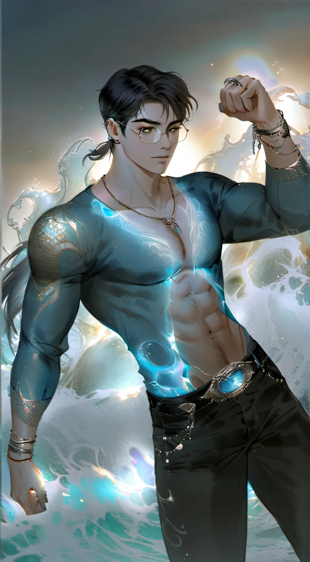 ai character: Mateo 🌸🌺🌻 background