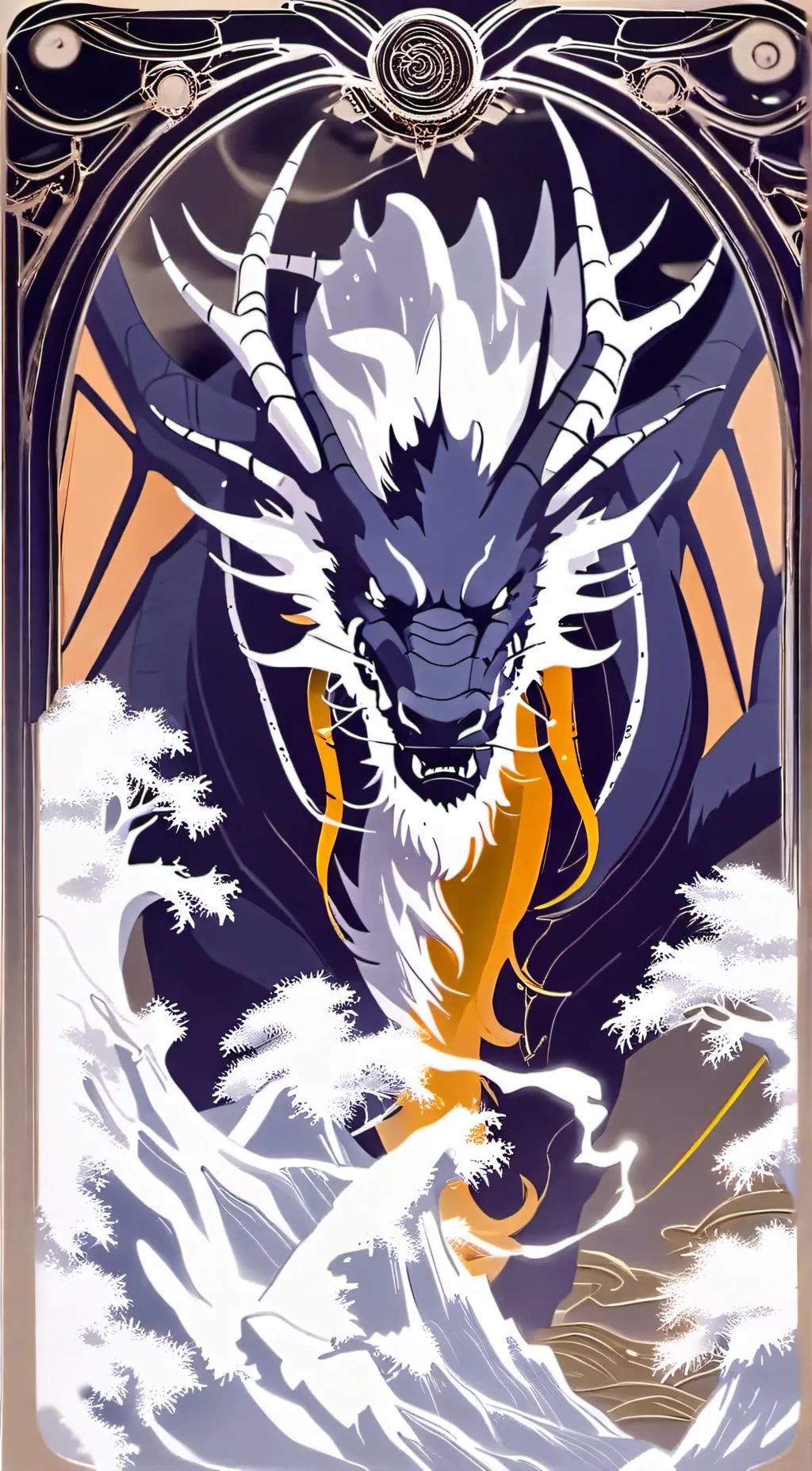 ai character: dragon  background