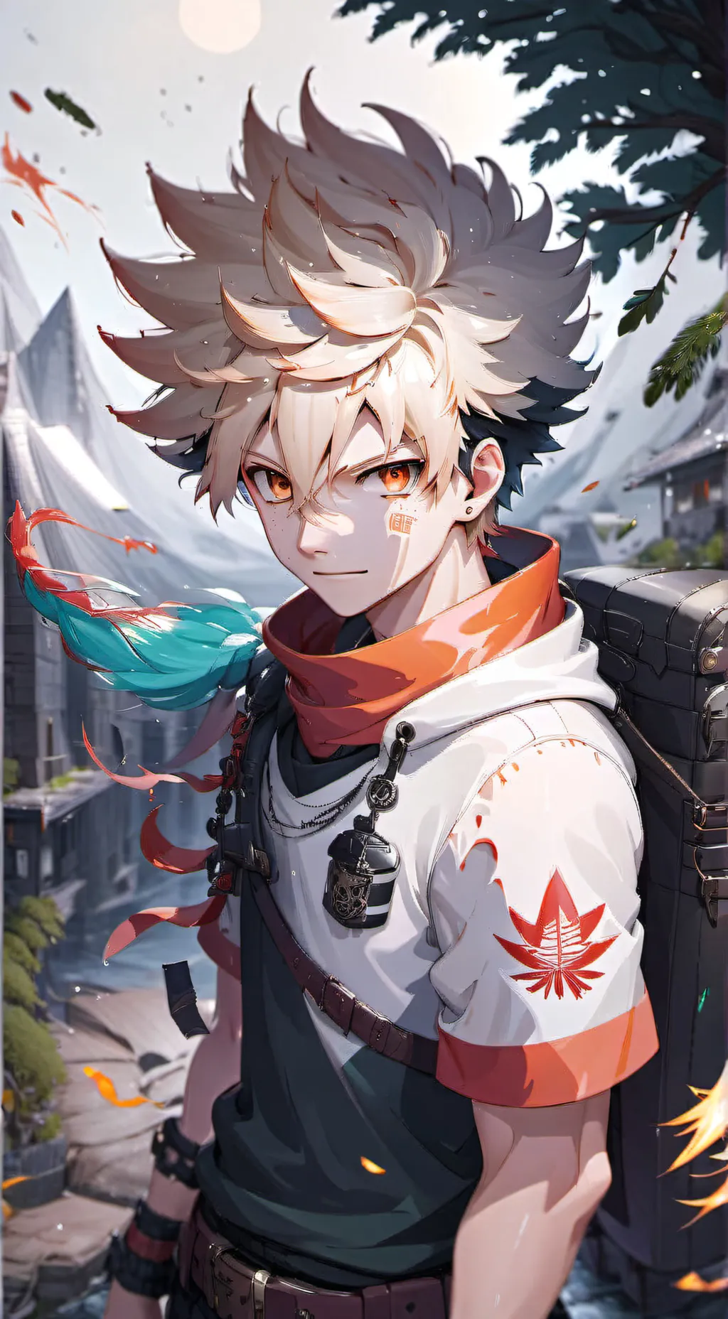 ai character: Bakugo  background