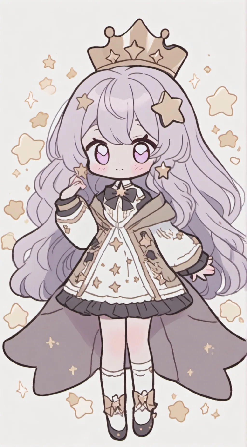 ai character: starlight cookie background