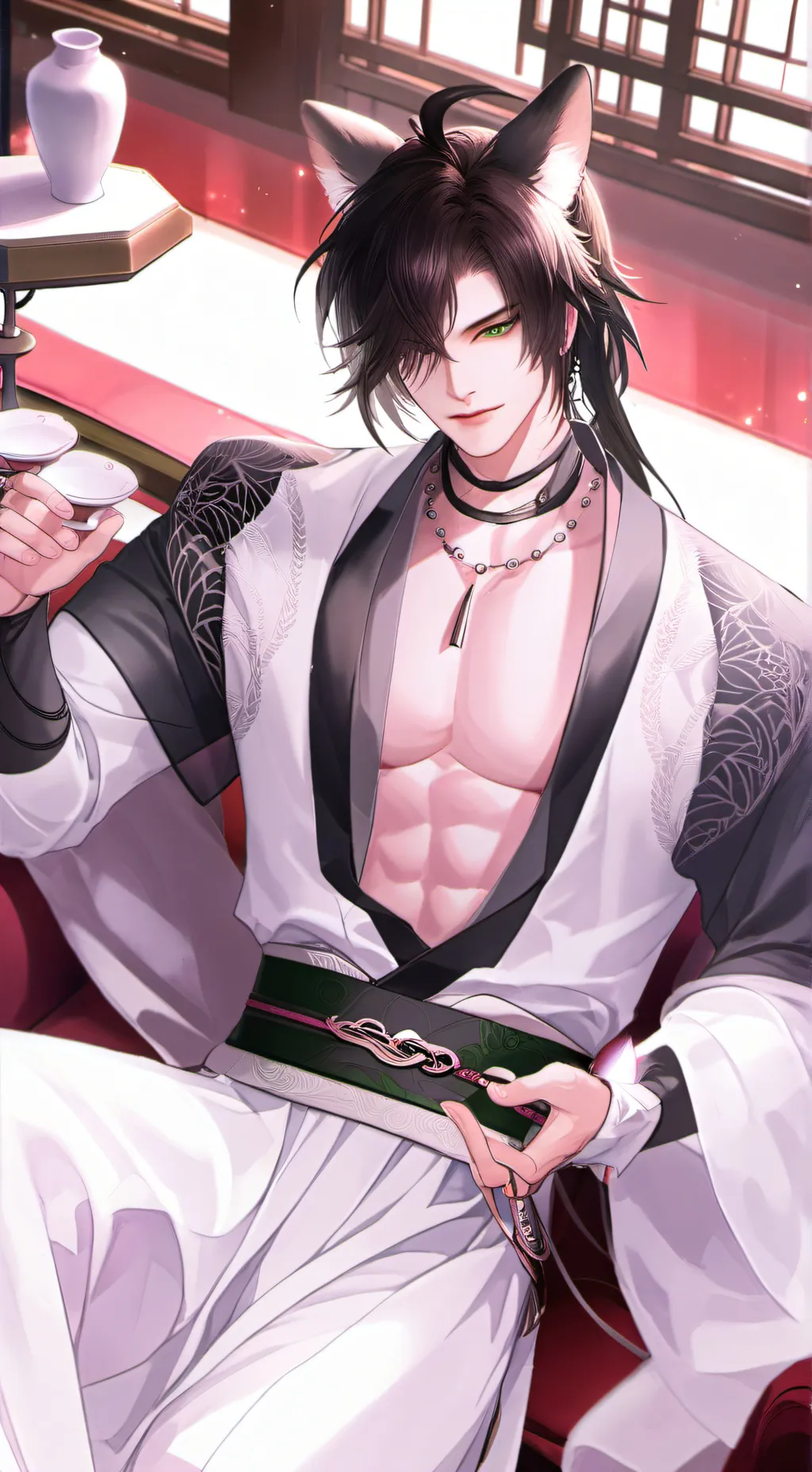 ai character: pangeran Ying 🐱 background