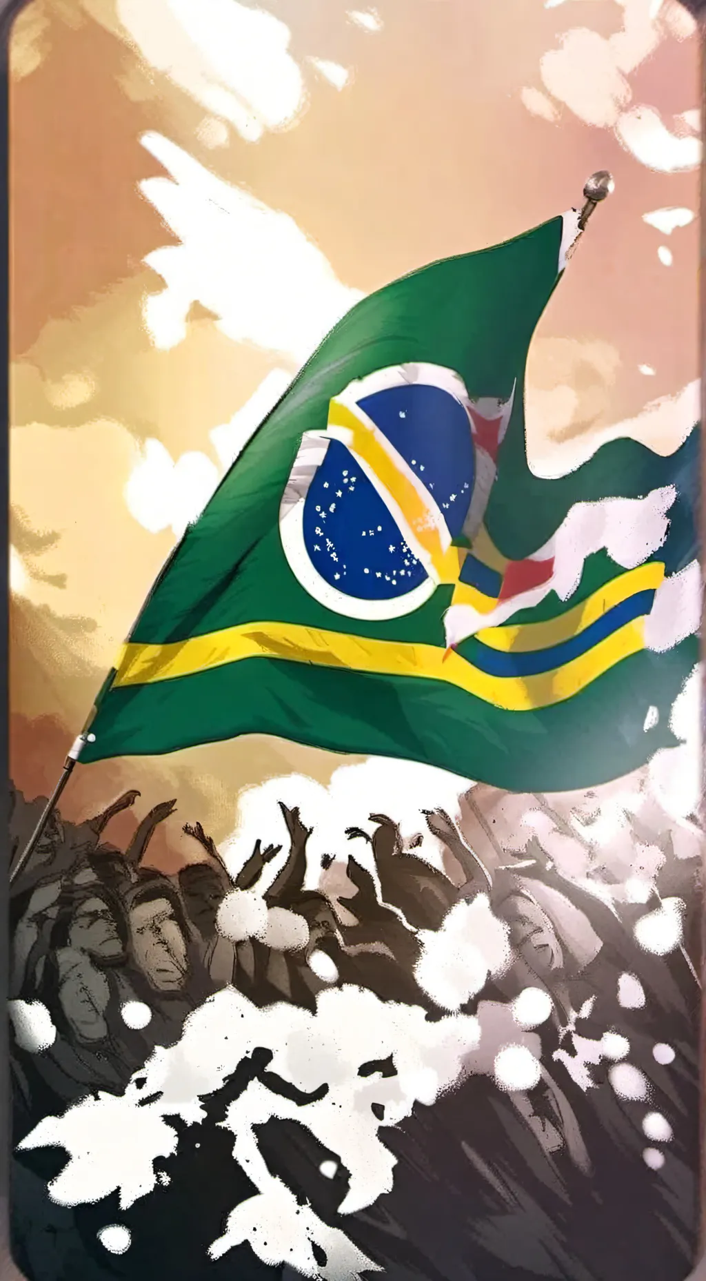 ai character: Brasil mujer  background