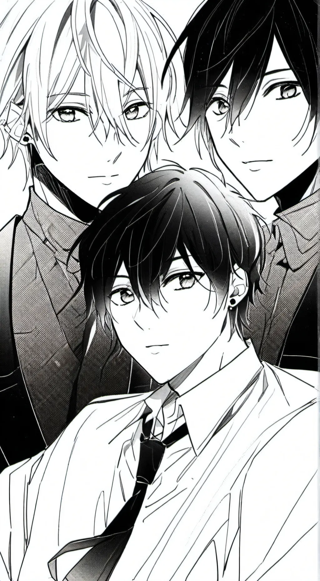 ai character: Jonatan🤍 y mike 🖤 background