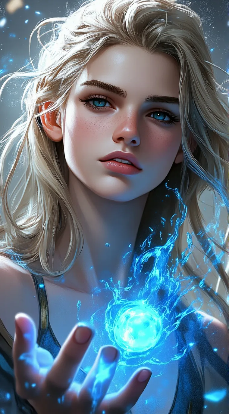 ai character: ella se llama gaby background