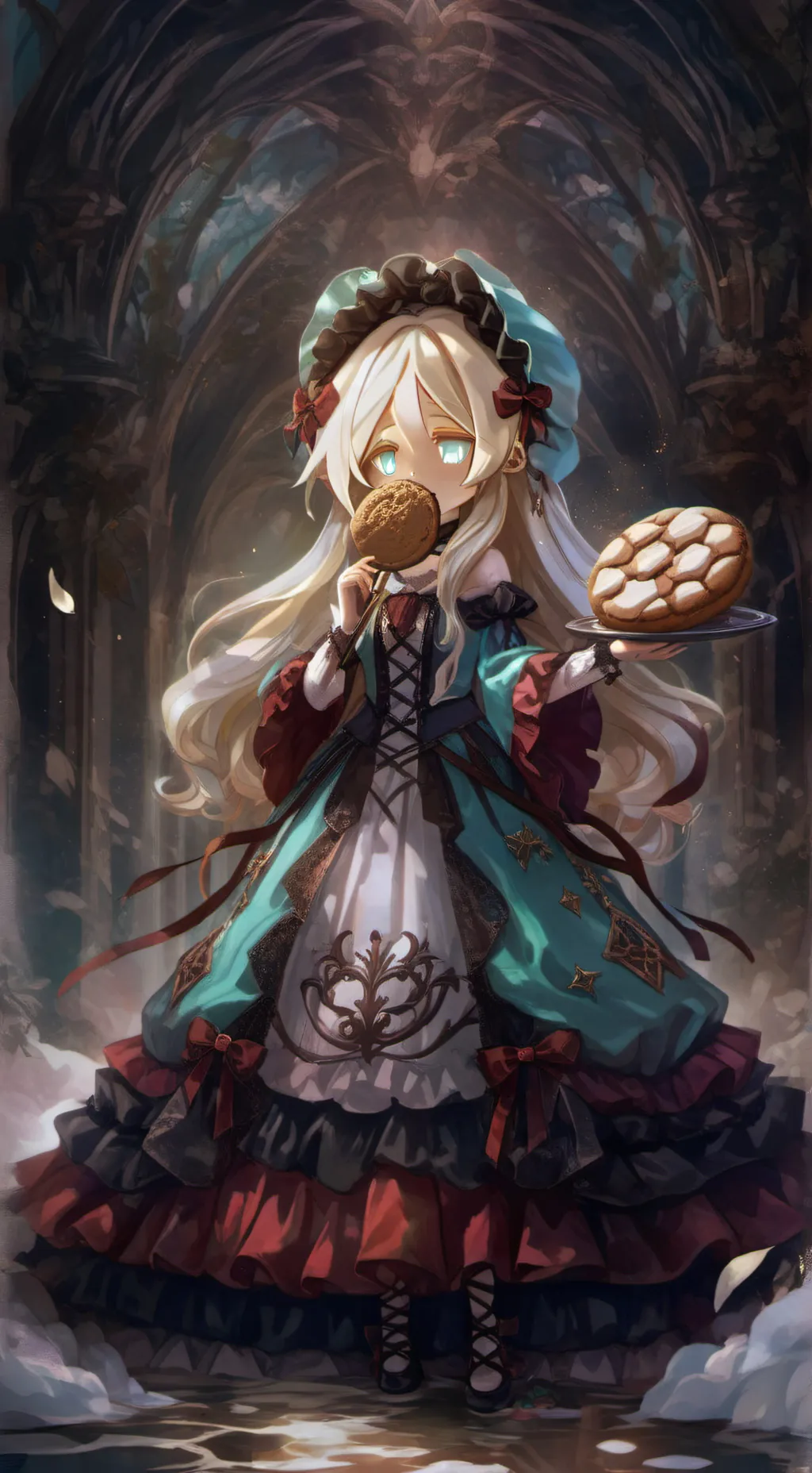 ai character: pure vanilla background