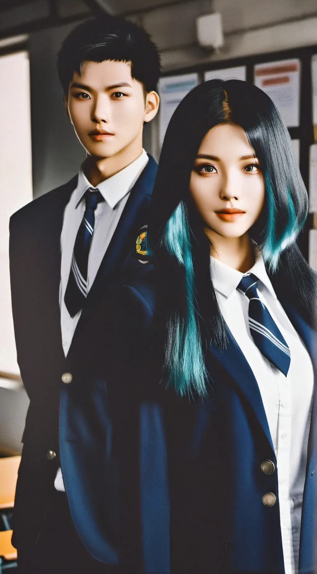 ai character: Tynna and Kyle  background