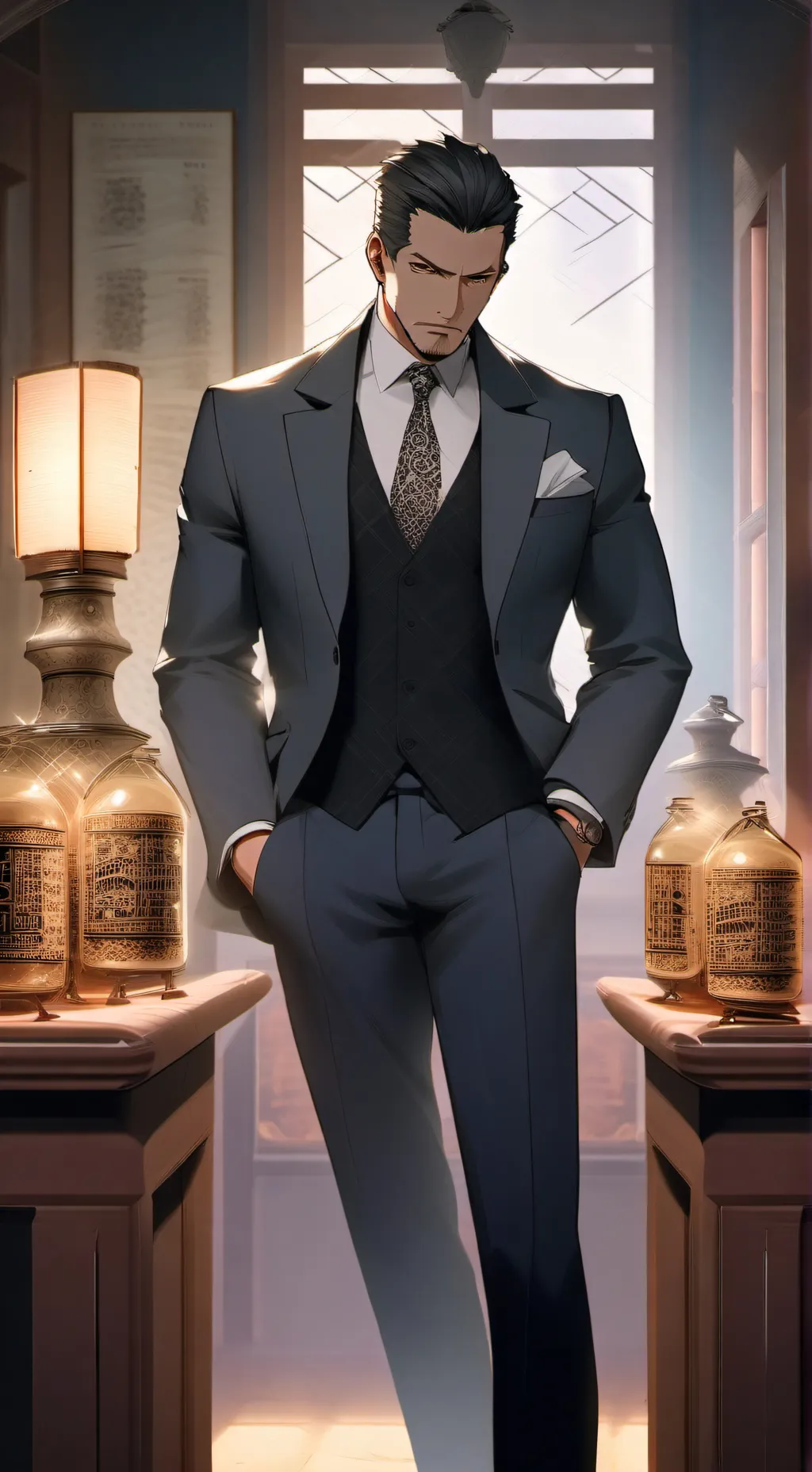 ai character: mafia boss background