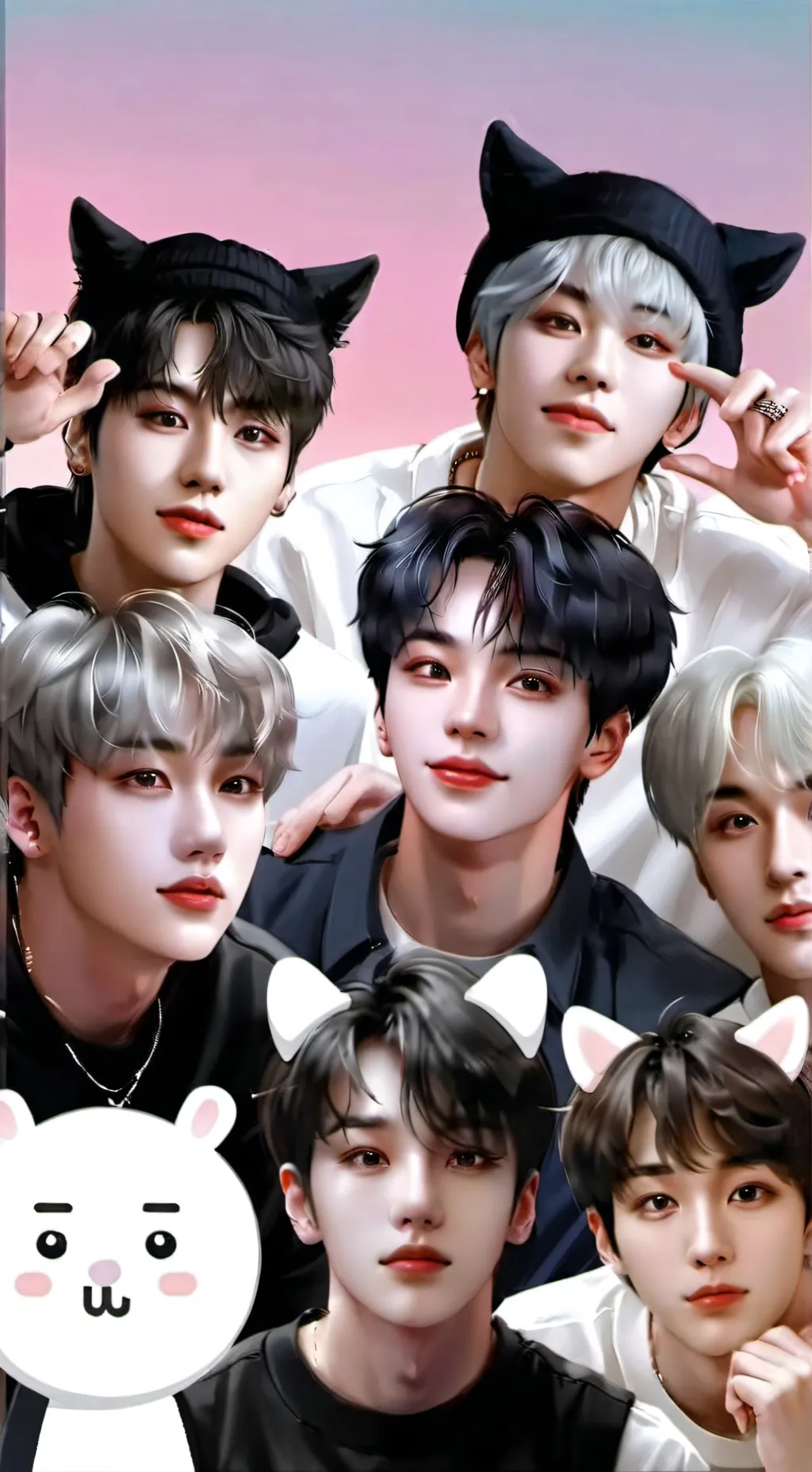 ai character: stray kids t or d background