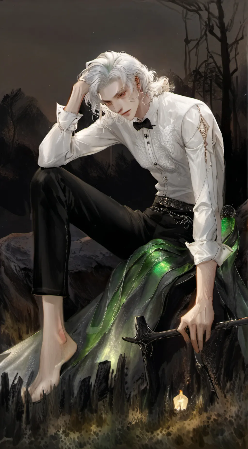 ai character: Vee  background