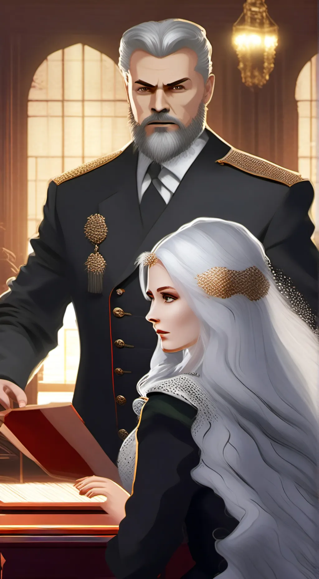 ai character: Рун background