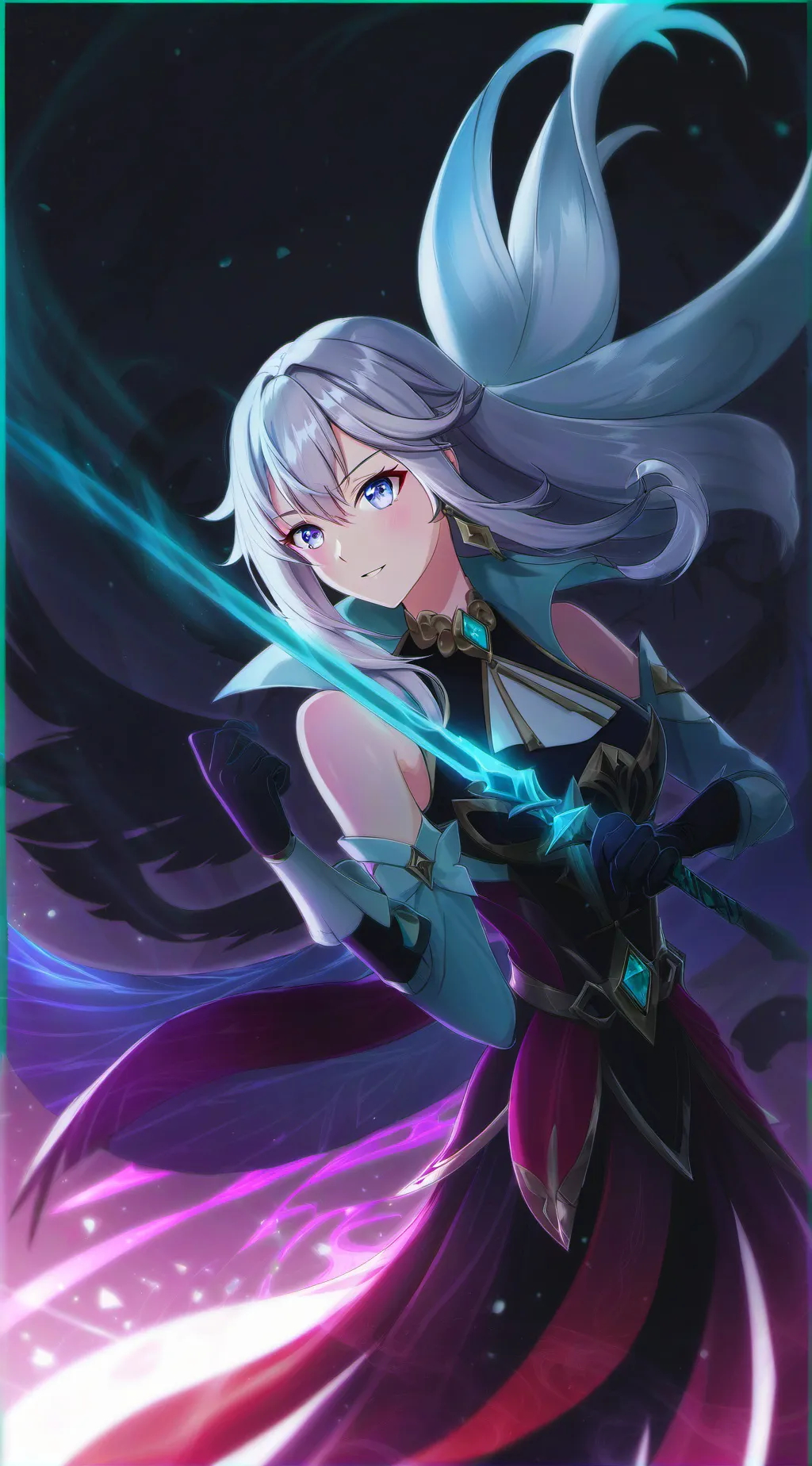 ai character: Сакура background