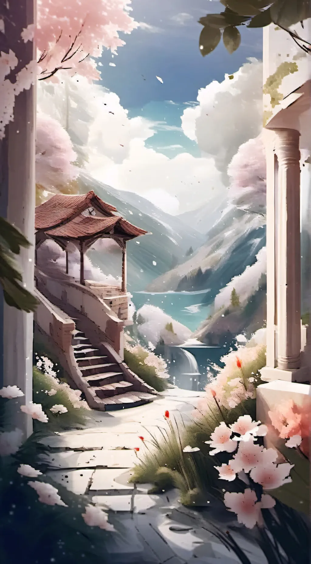 ai character: Japan numsan Park background