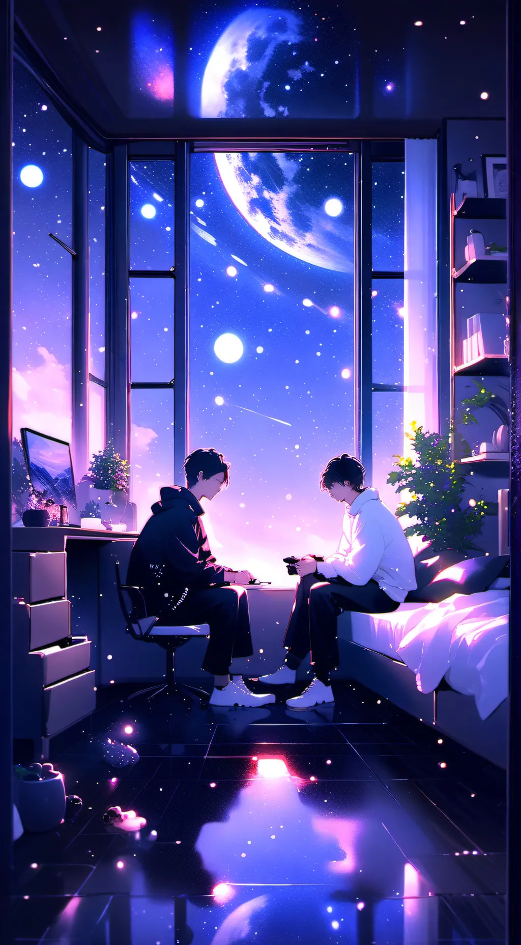 ai character: night men background