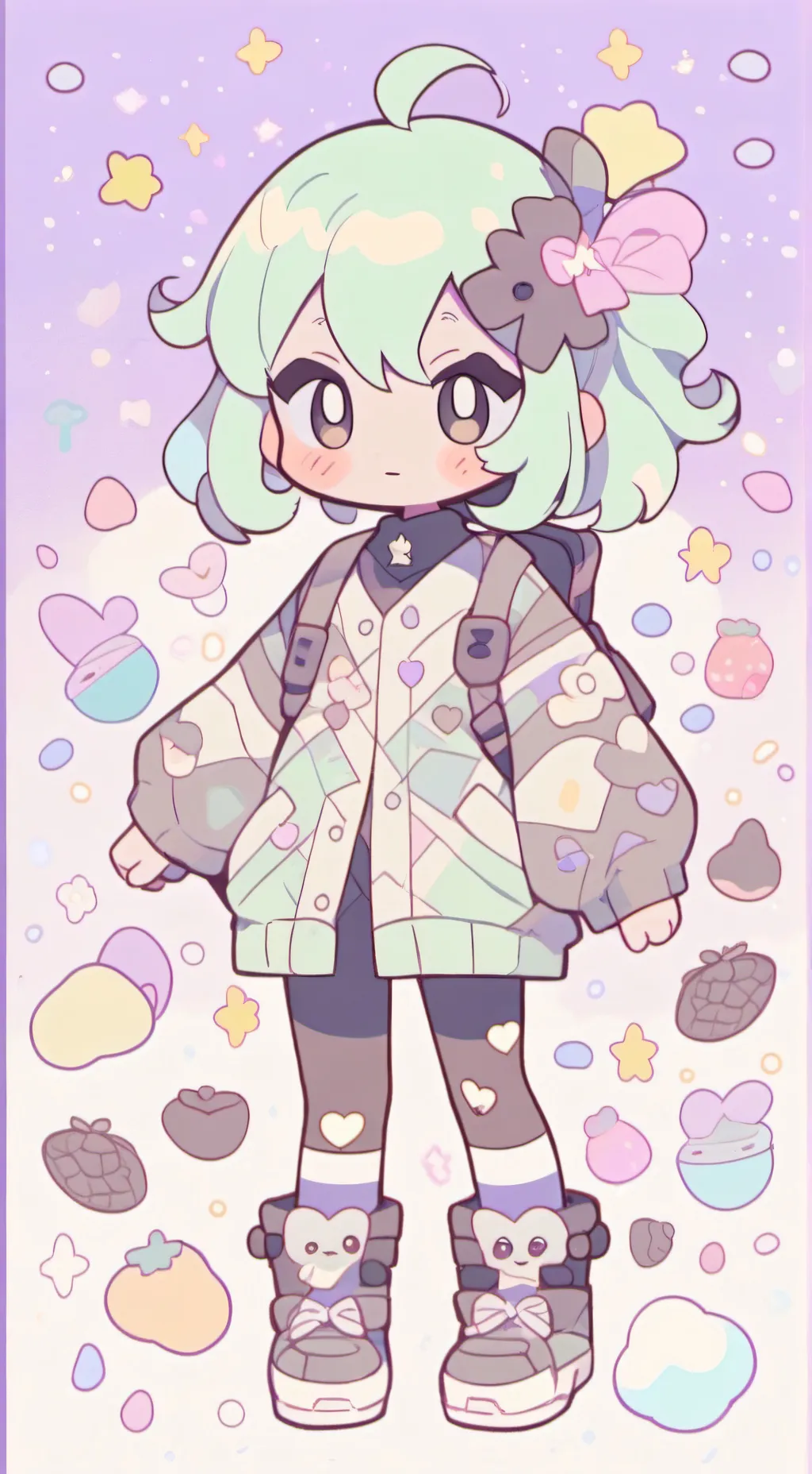 ai character: sprout enamorado background