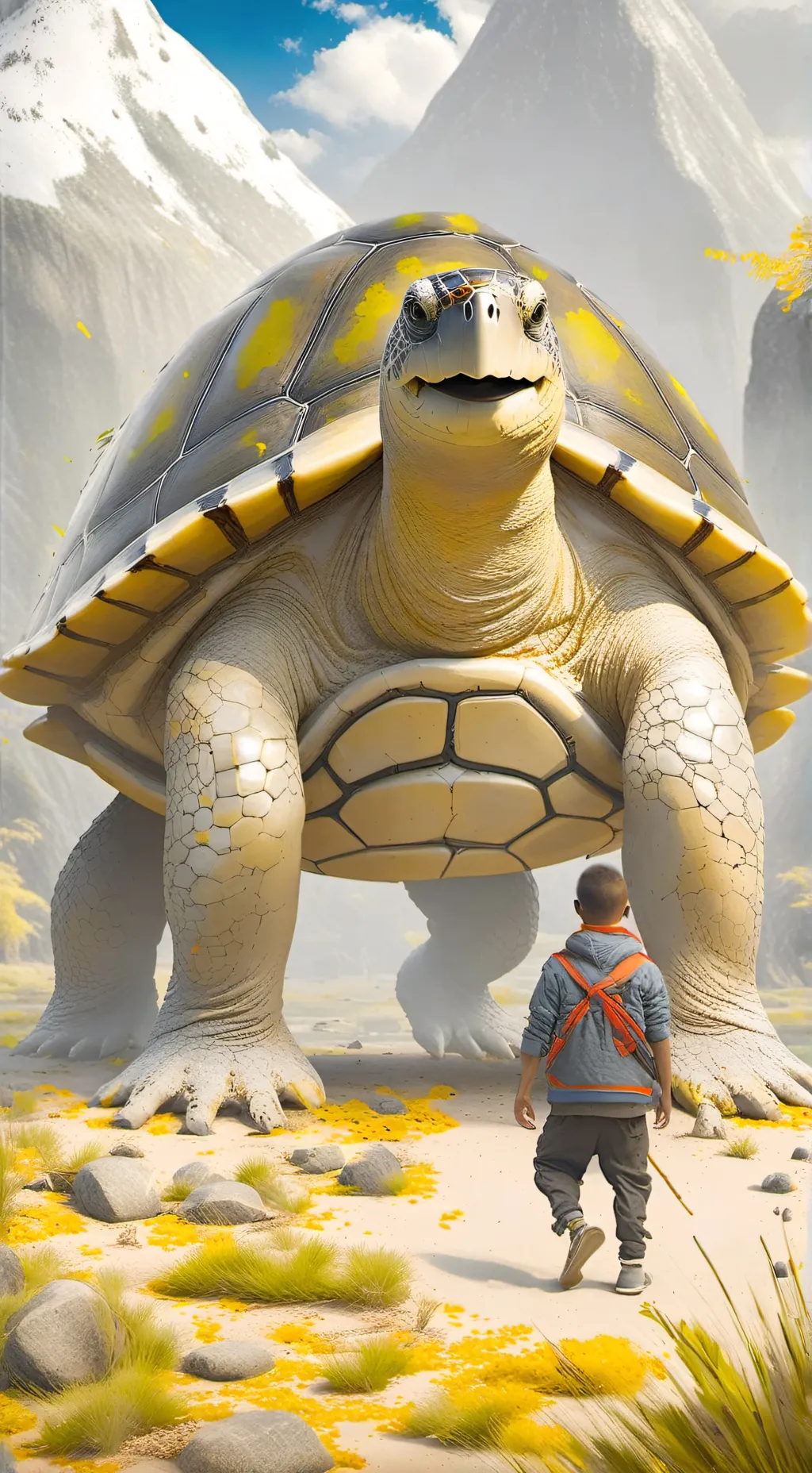 ai character: Turtle Giant background