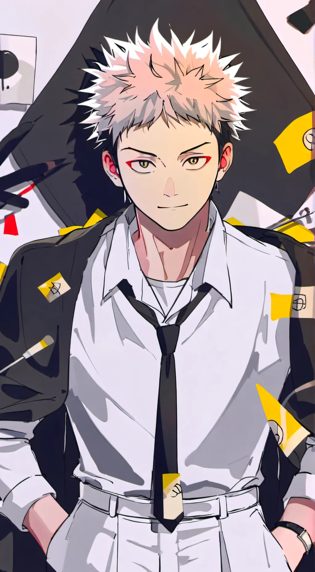 ai character: yuji itadori background