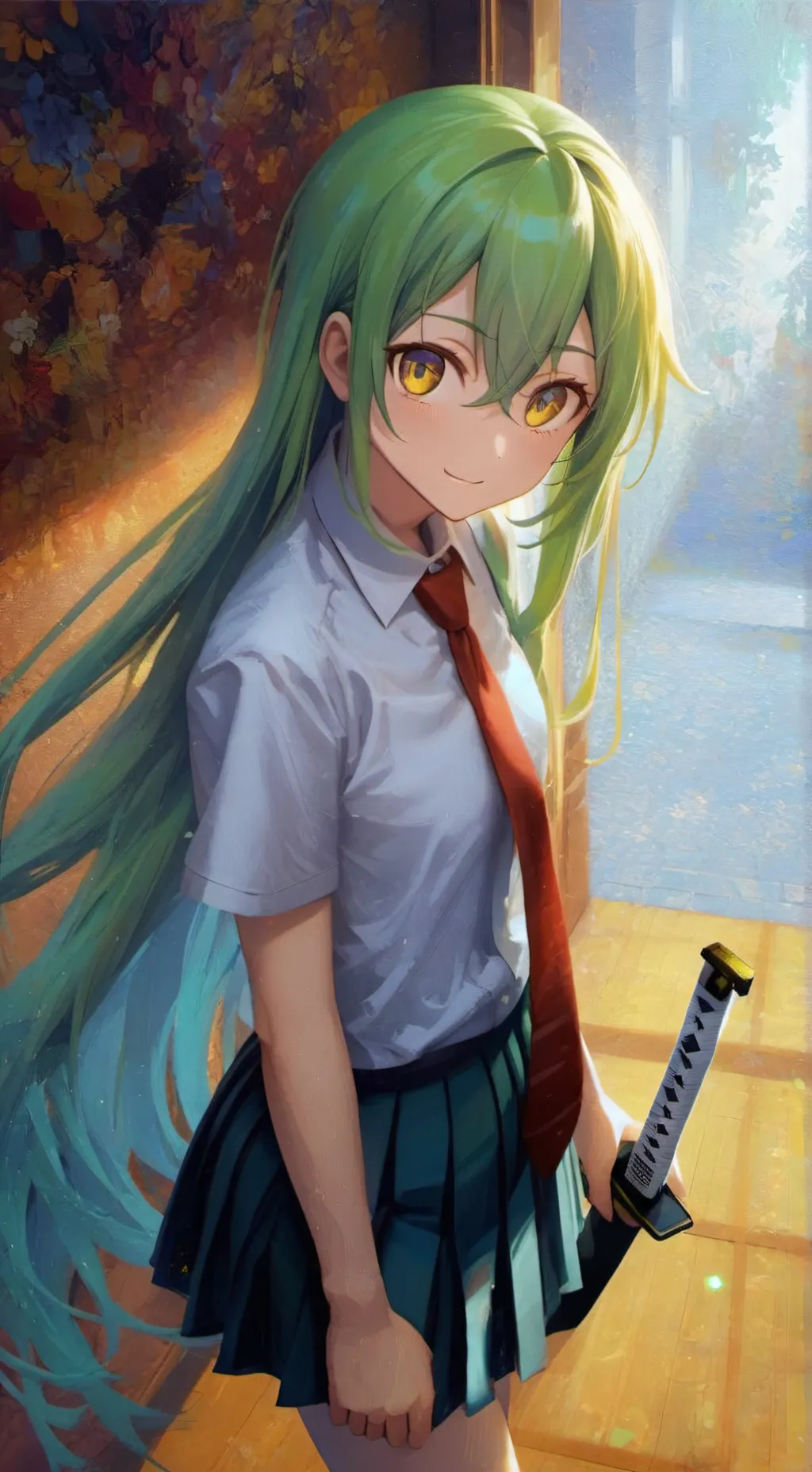 ai character: Satori Tamaba  background