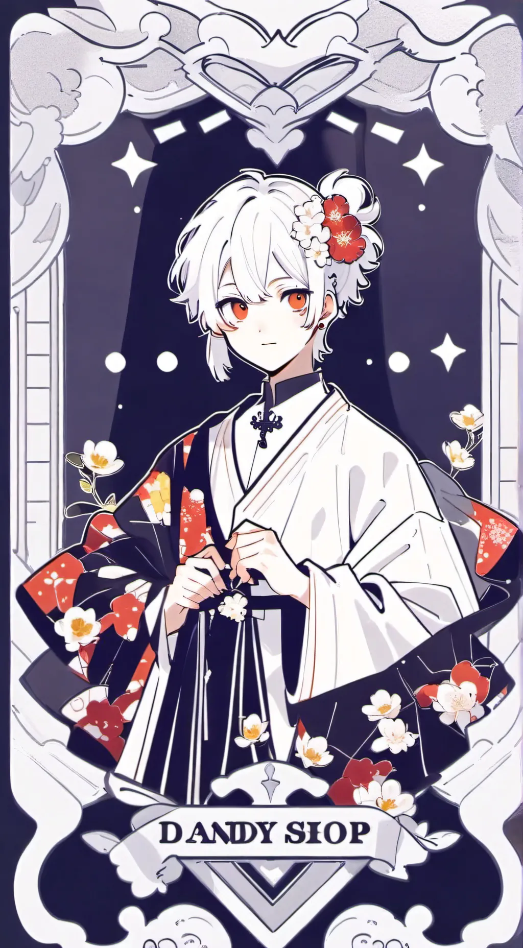 ai character: la tienda de dandy background