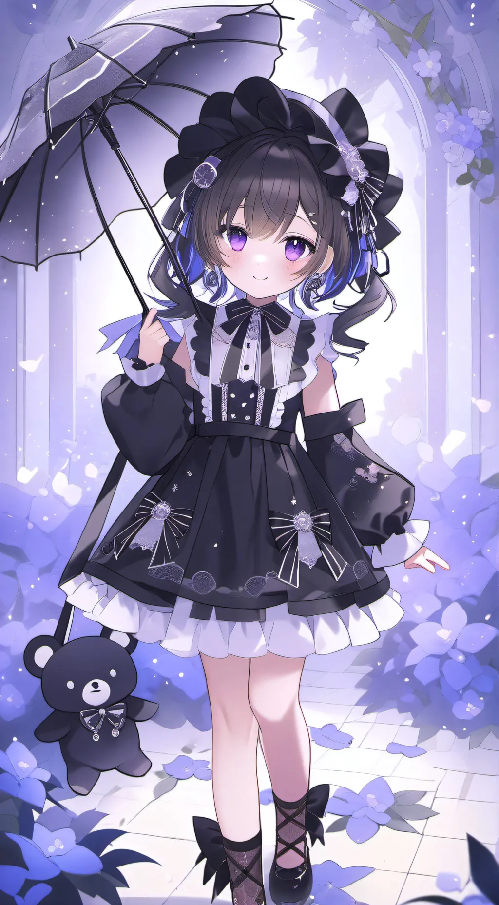 ai character: Uppermoons React💙 background