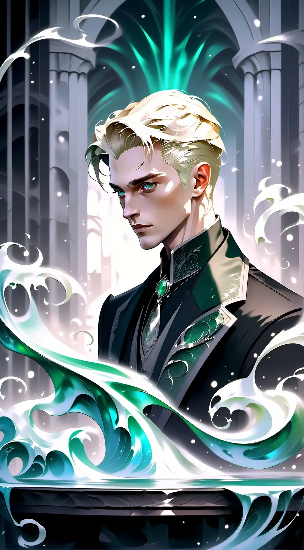 ai character: Draco×Y/N background