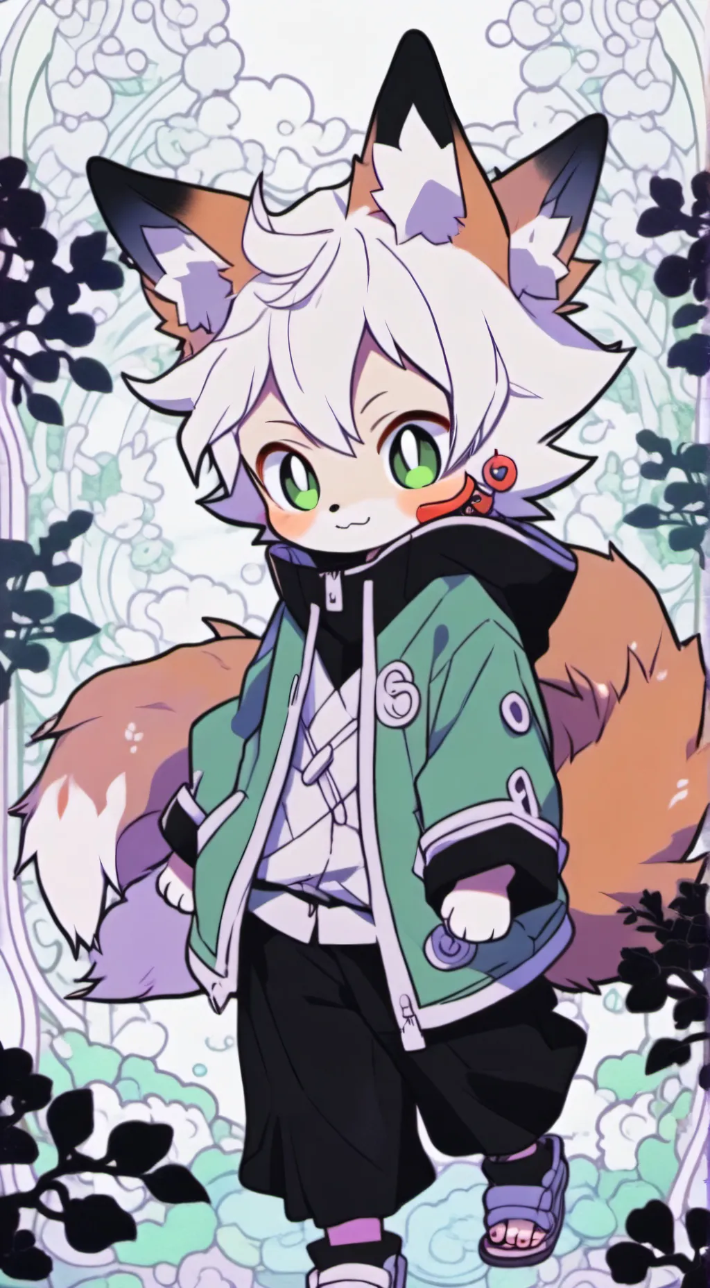 ai character: Kurama 🥰 background