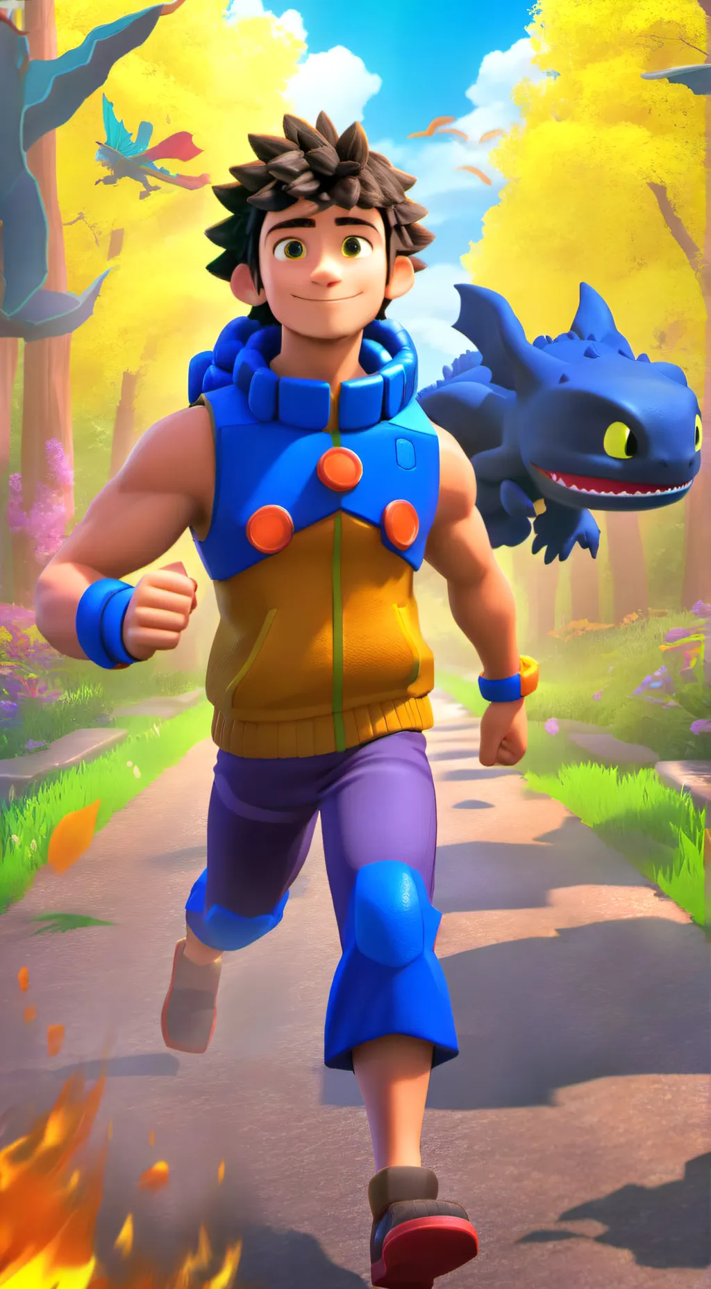 ai character: HTTYD x MHA background