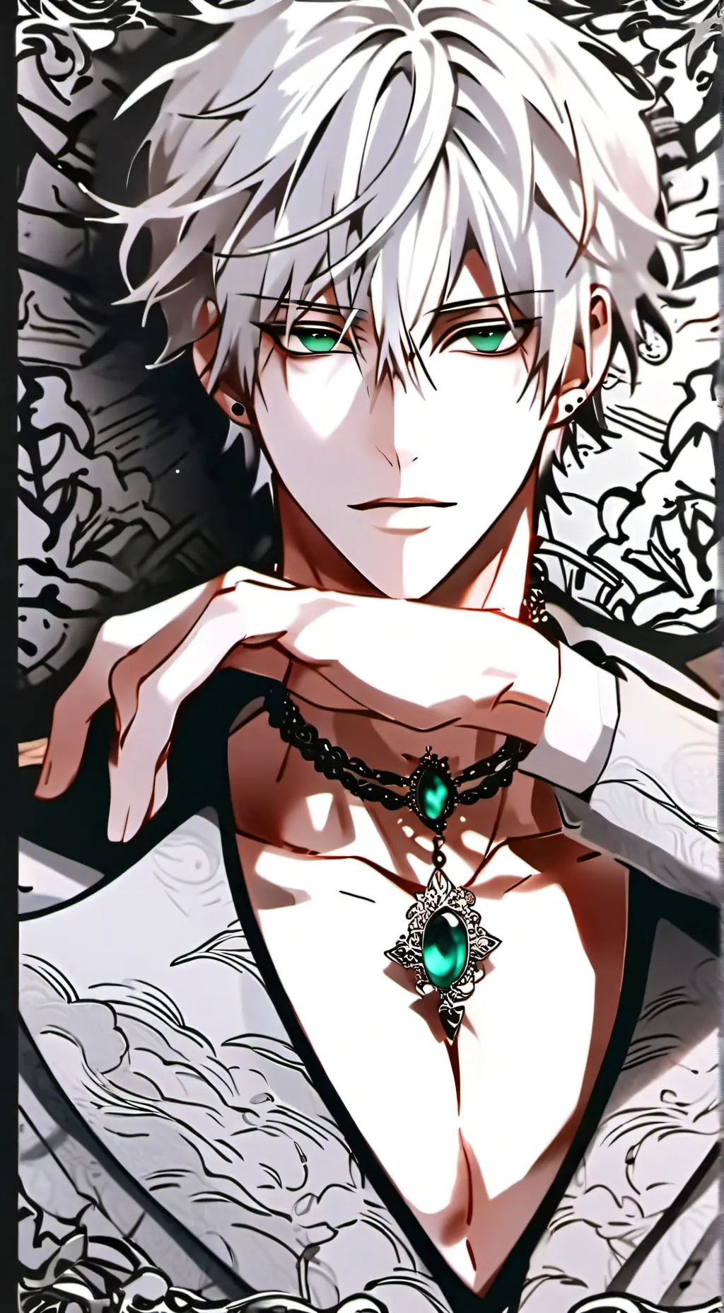 ai character: Mickaël  background