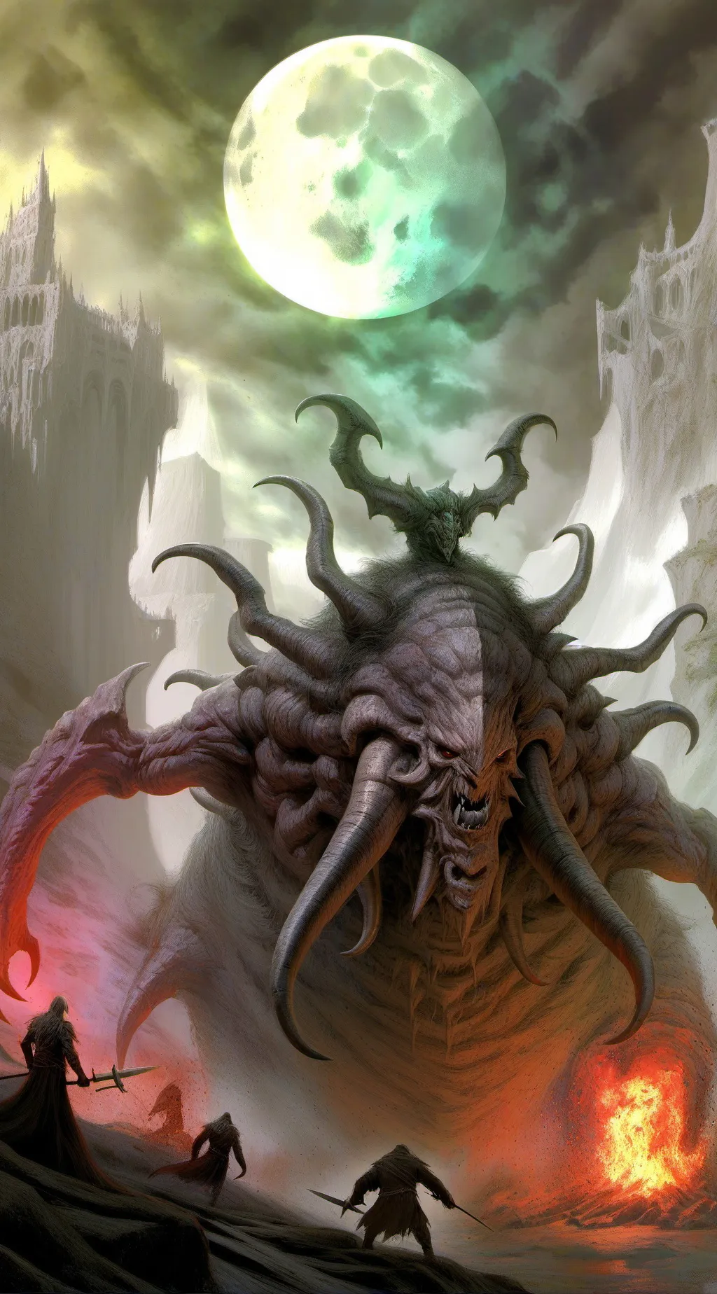 ai character: Demonio y el jefe background