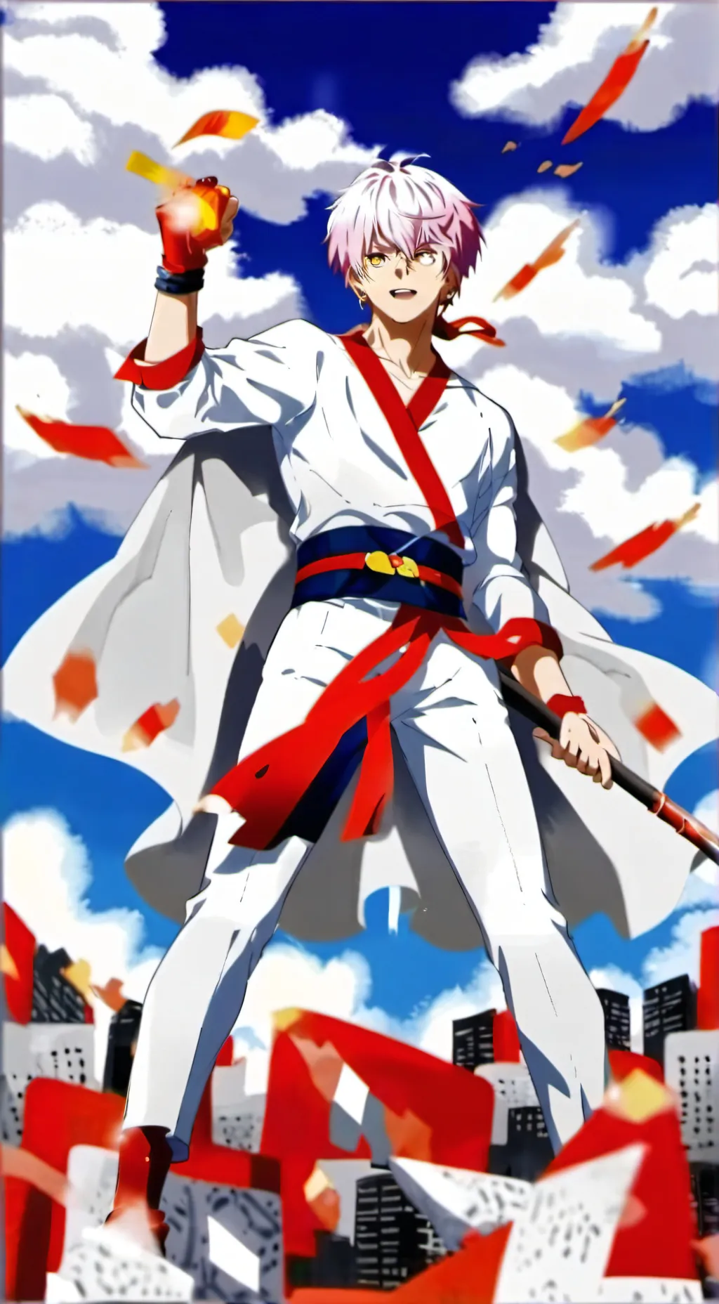 ai character: shoto todoroki  background