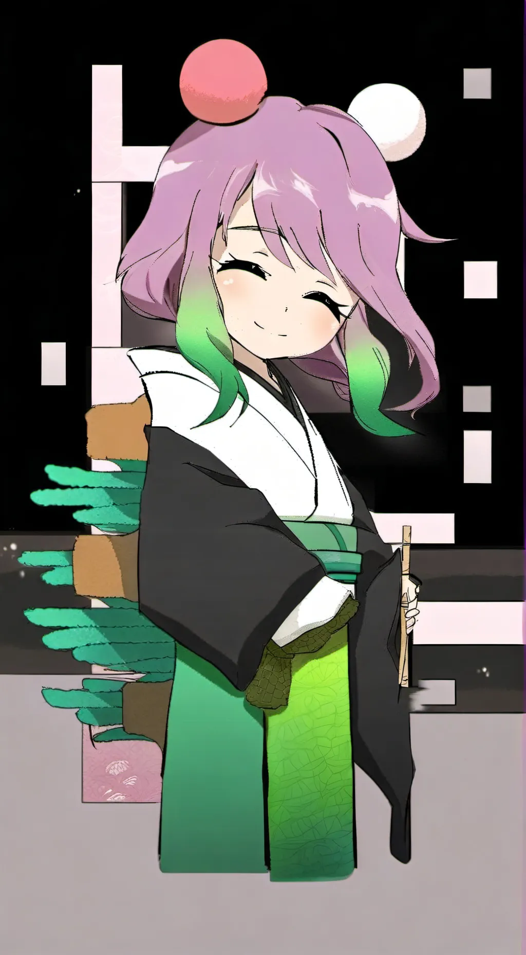 ai character: Mitsuri x nezuko  background