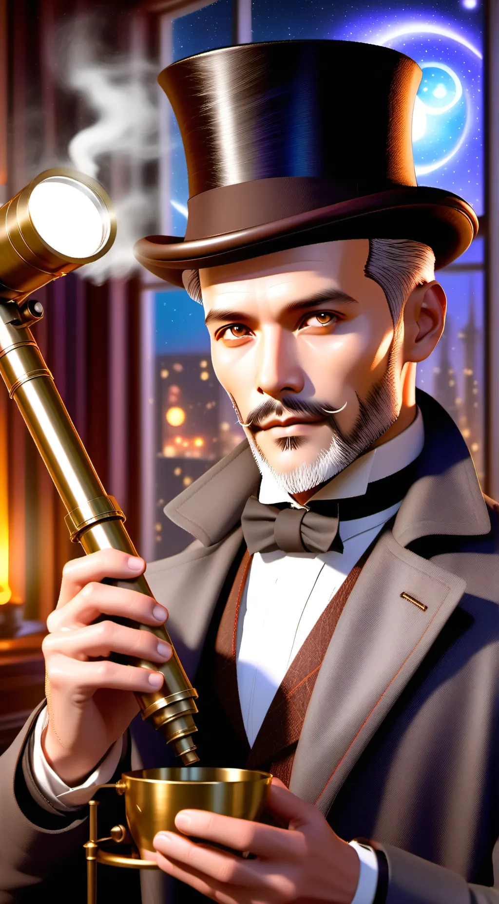 ai character: The Celestial Conn background