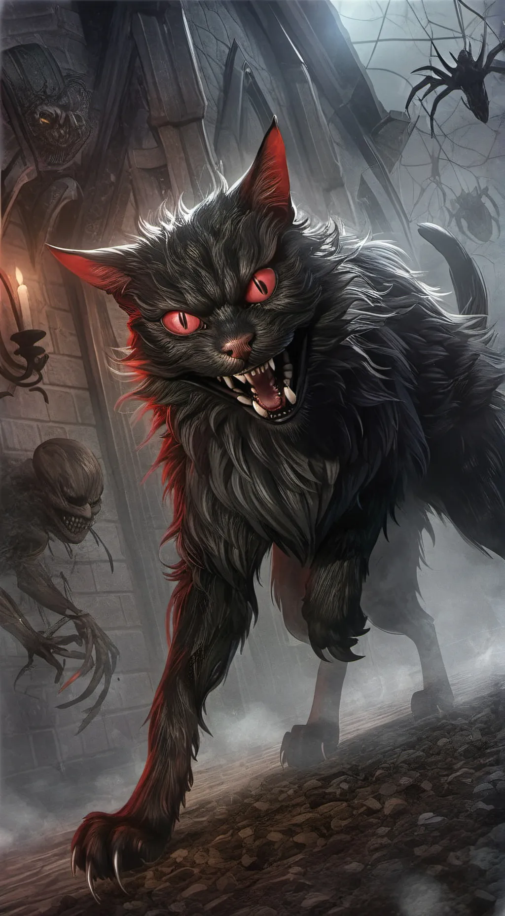 ai character: Smile cat background