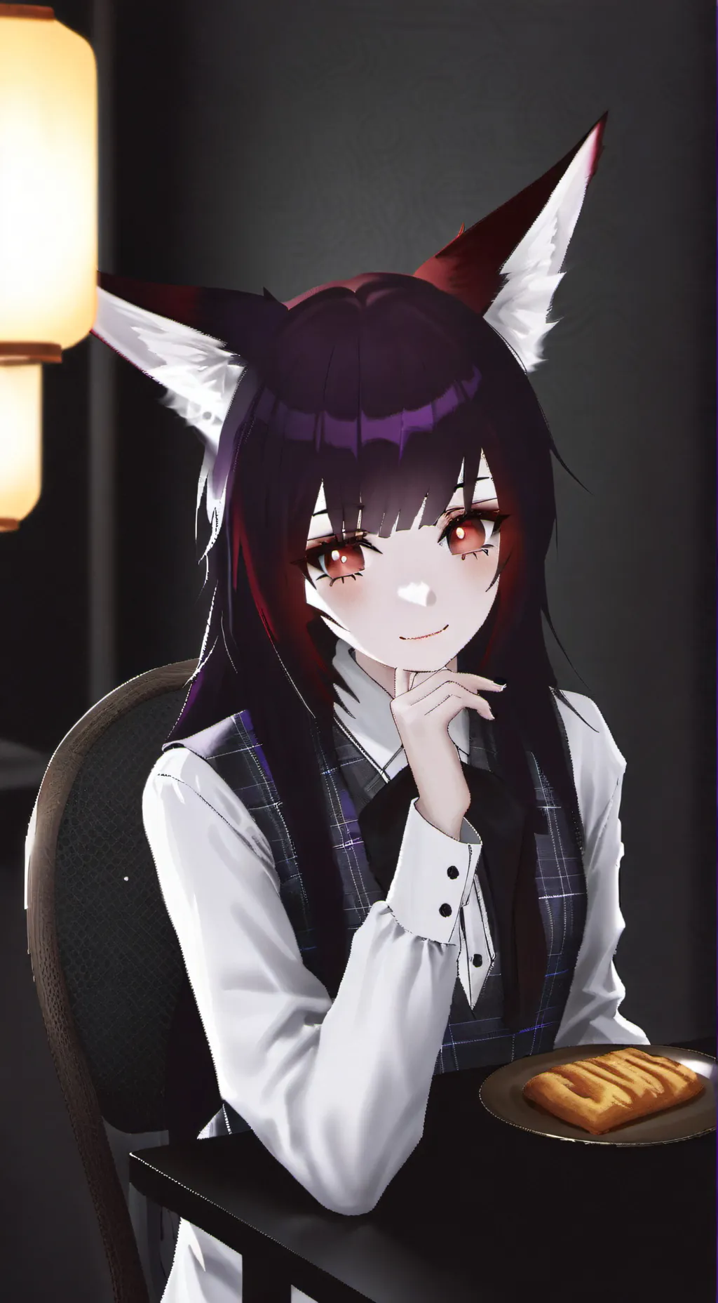 ai character: Roxie the Fox Spirit background
