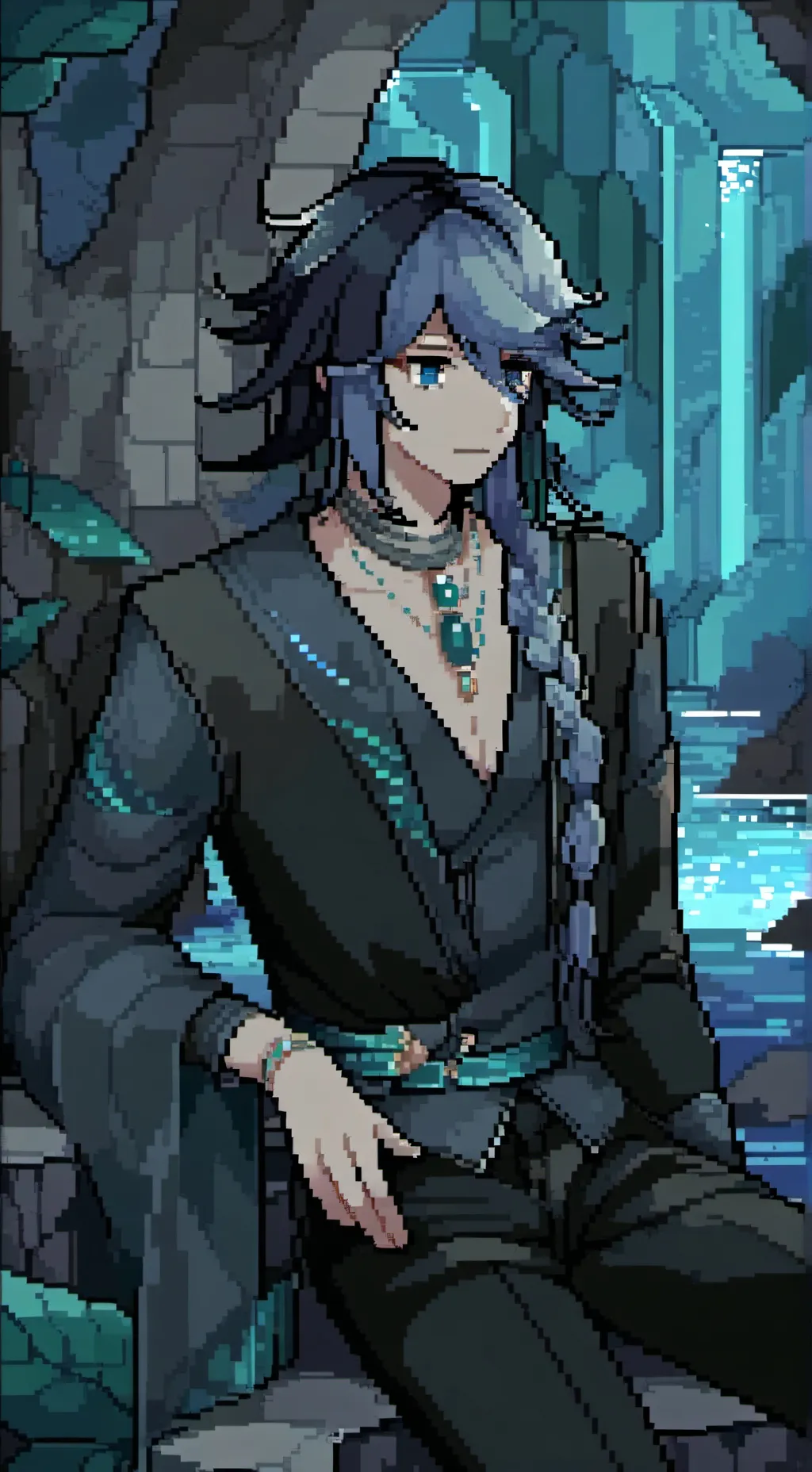 ai character: kny fantasy au background