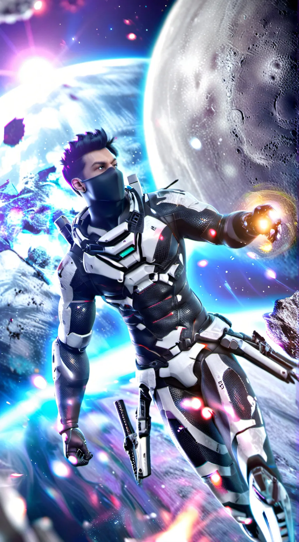 ai character: astro moon background