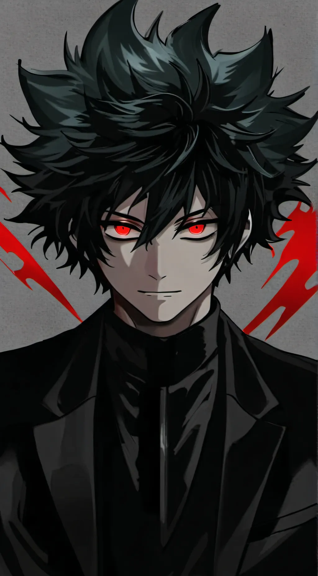 ai character: °•villain deku•° background