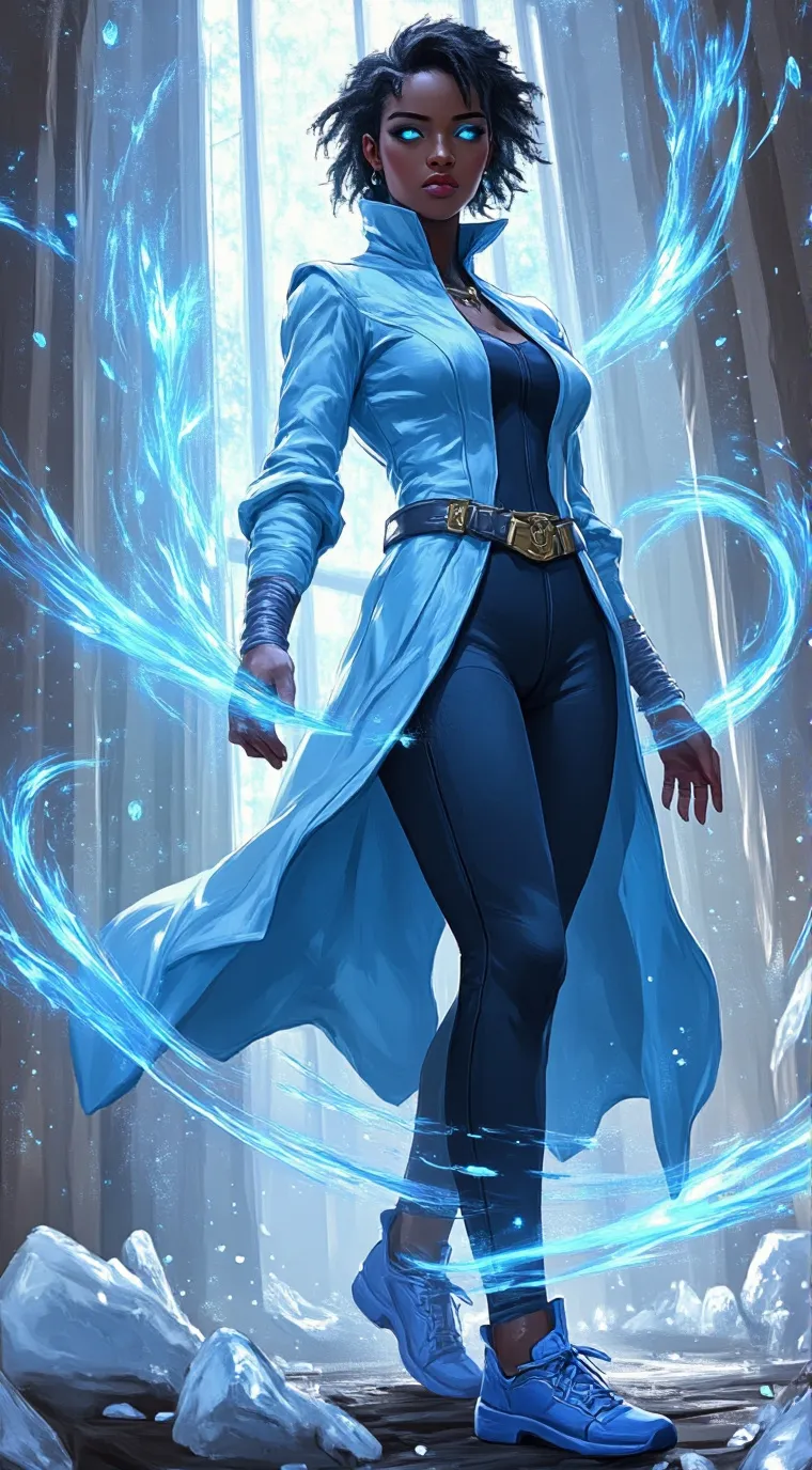 ai character: Frozey / Thalia background