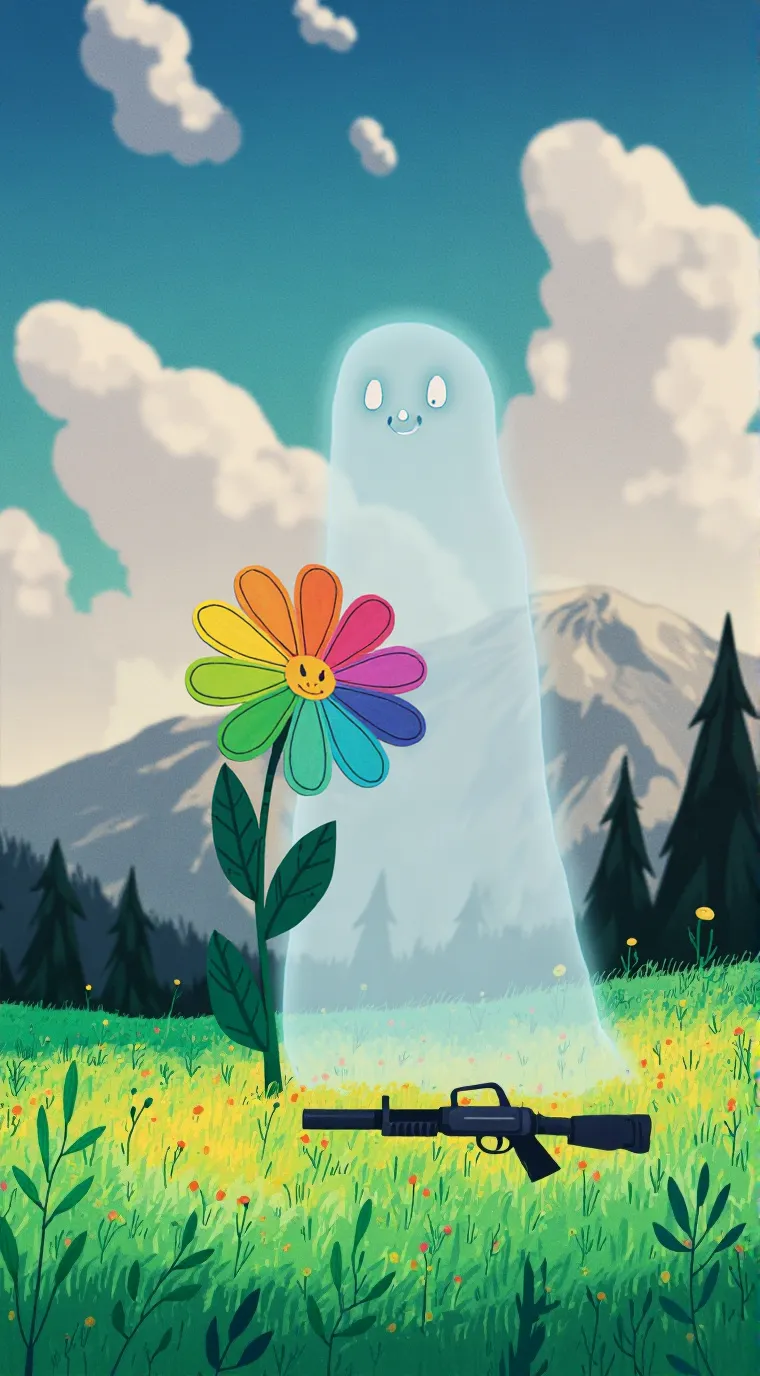 ai character: Dandy’s world AU background