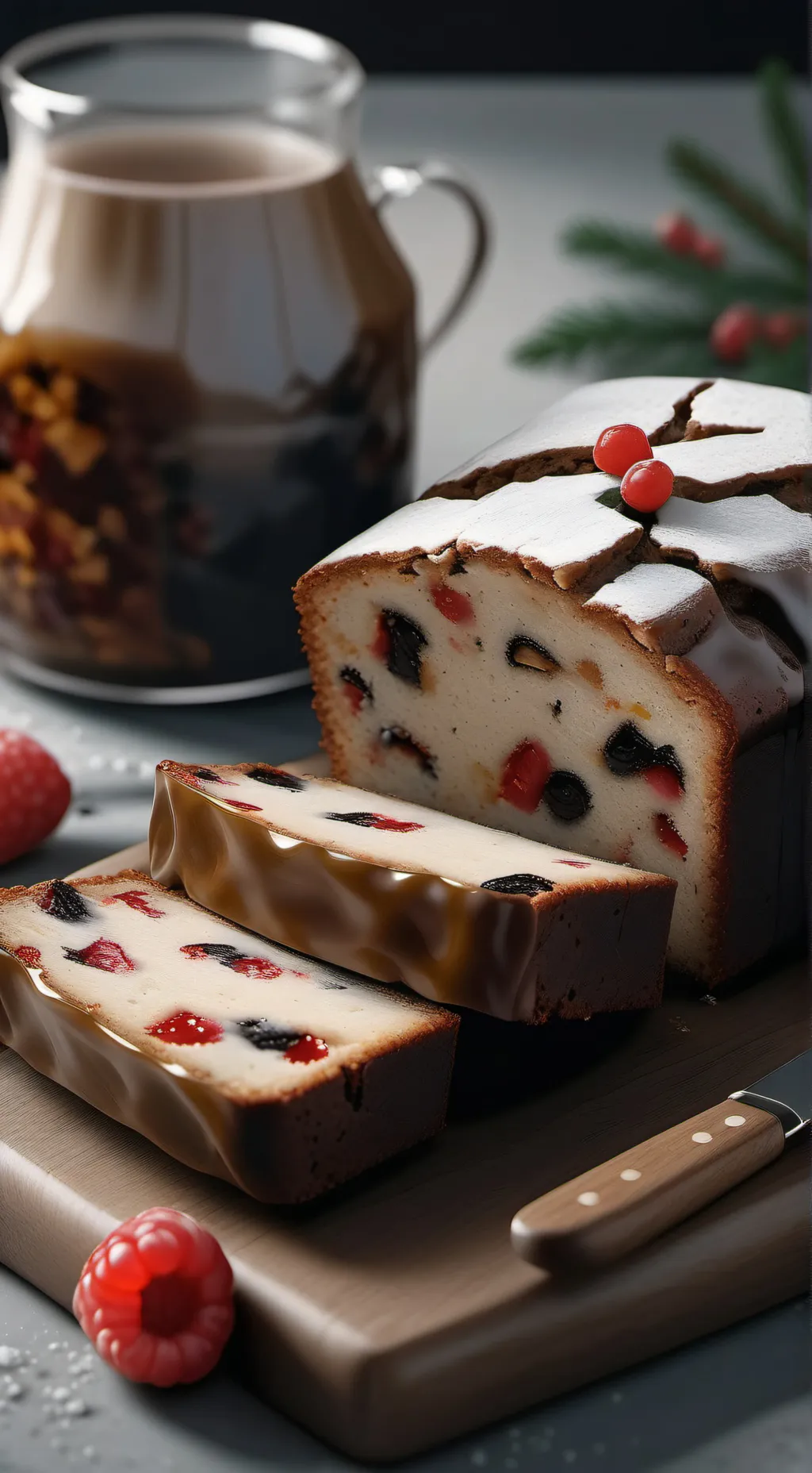 ai character: Fruitcake comic background