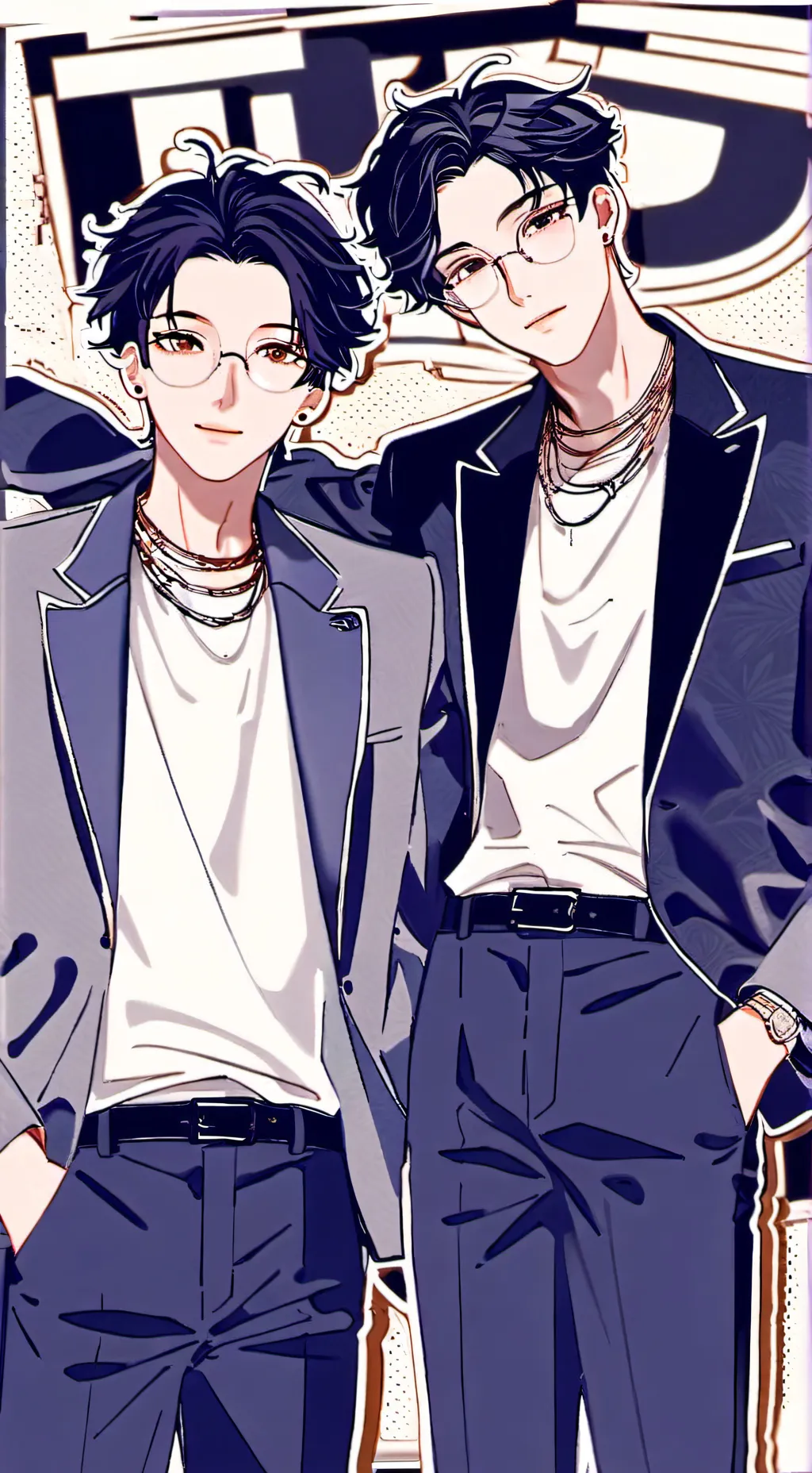 ai character: max y alex  background