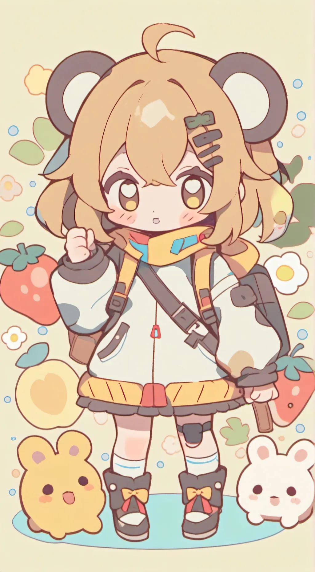 ai character: A normal talkie  background