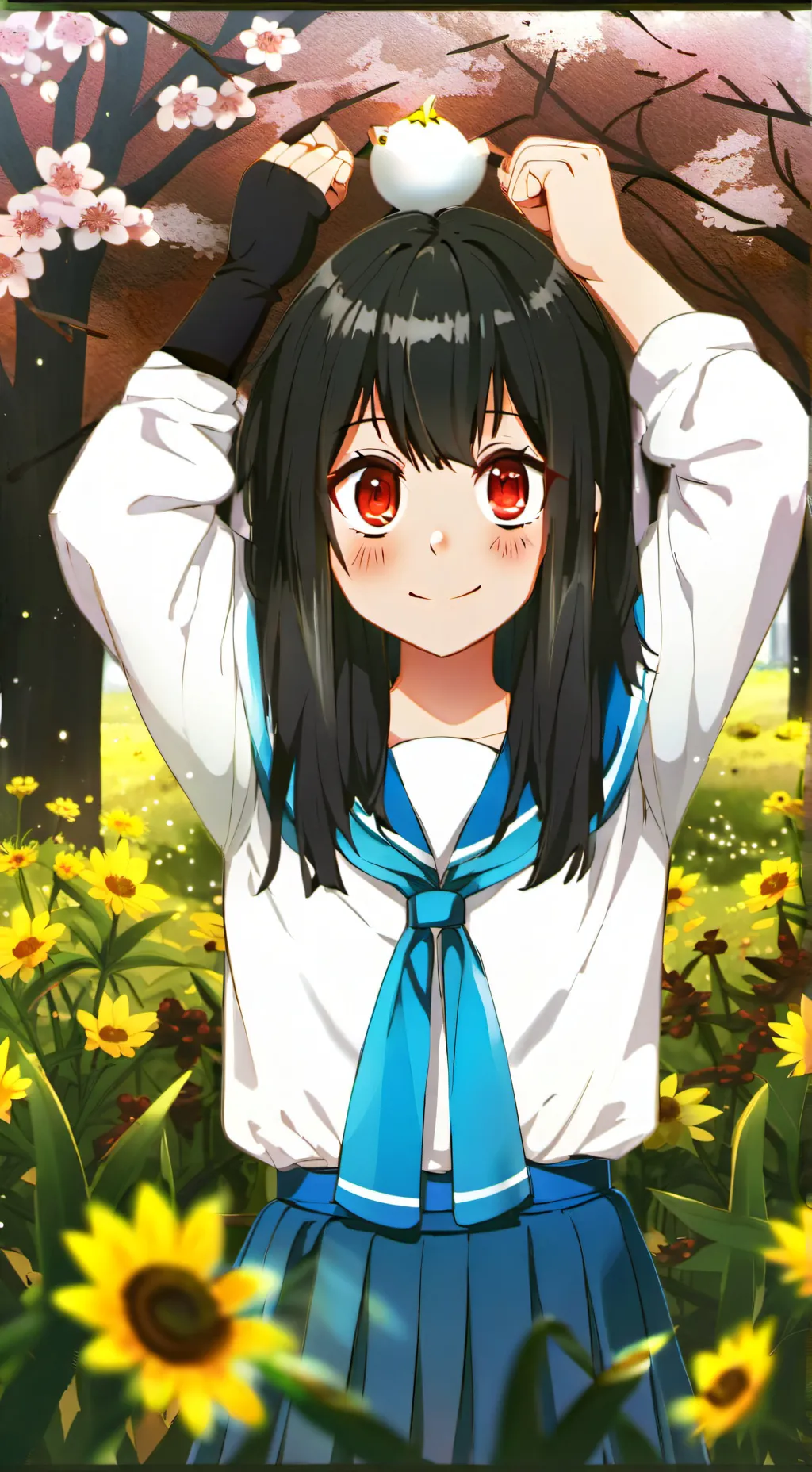 ai character: Tsuyu Asui background